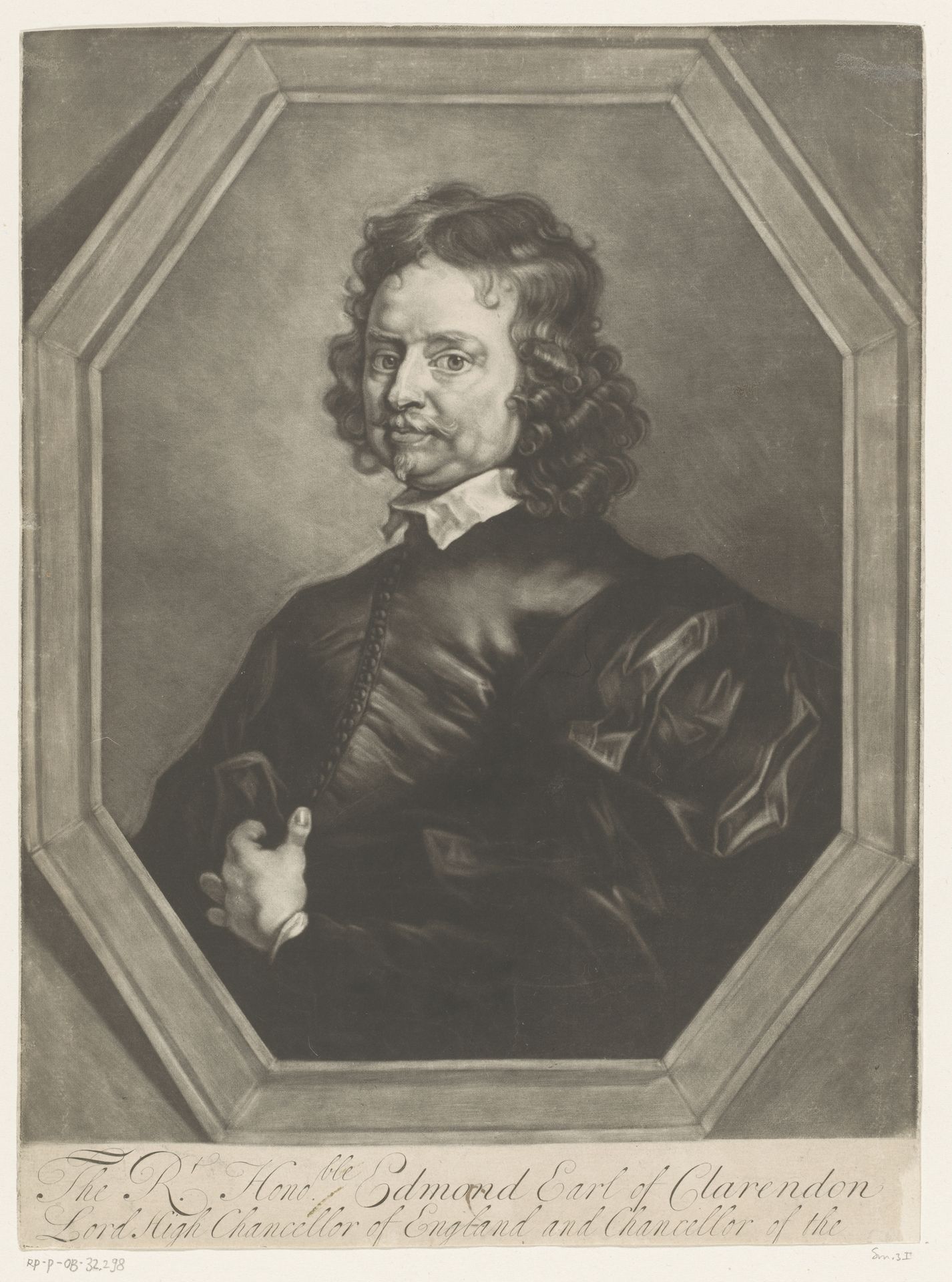 Portret van Edward Hyde by Thomas Johnson