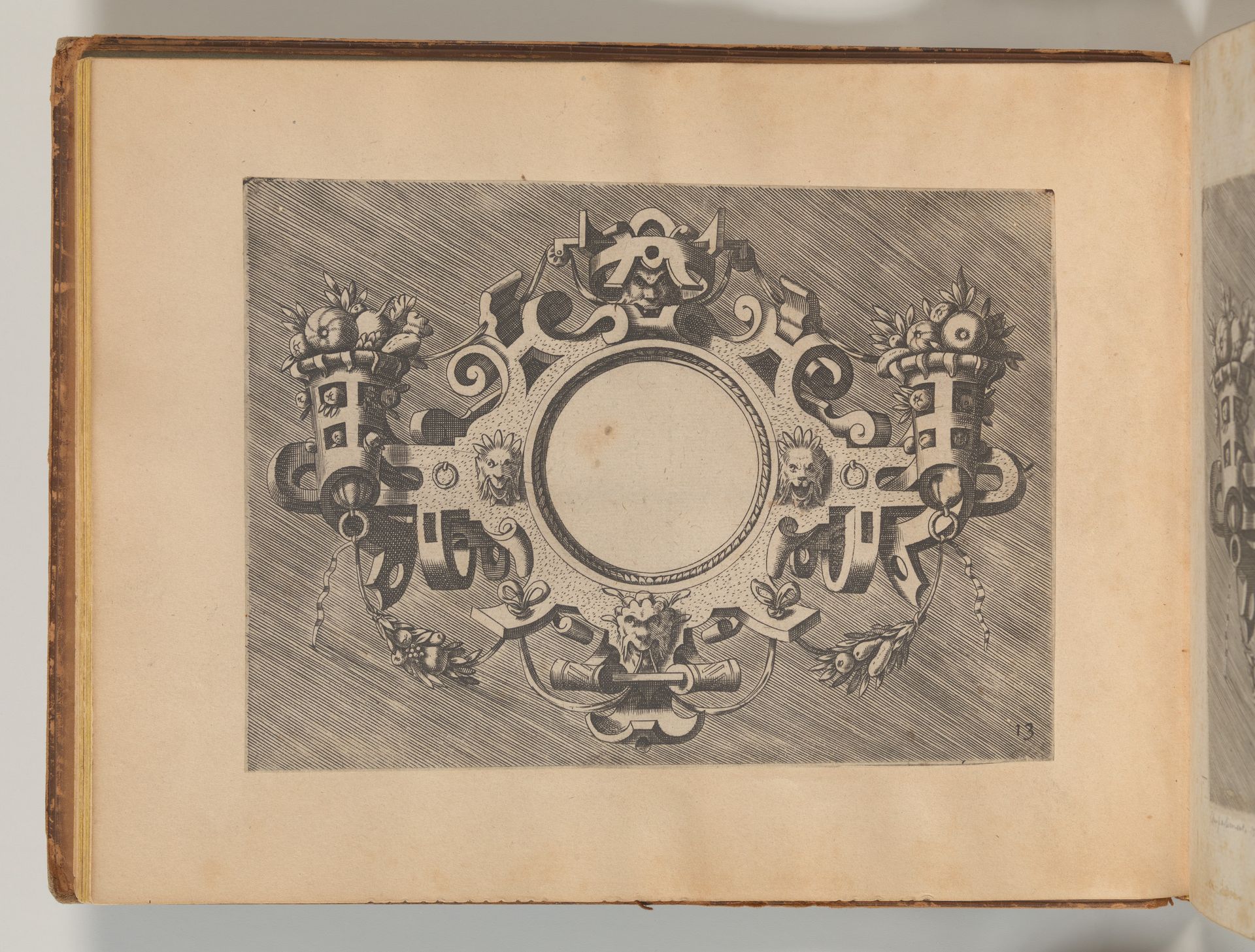 Targhe ed altri ornati di varie e capricciose invenzioni (Cartouches and other ornaments of various and capricious invention, page 17) by Hans Vredeman de Vries