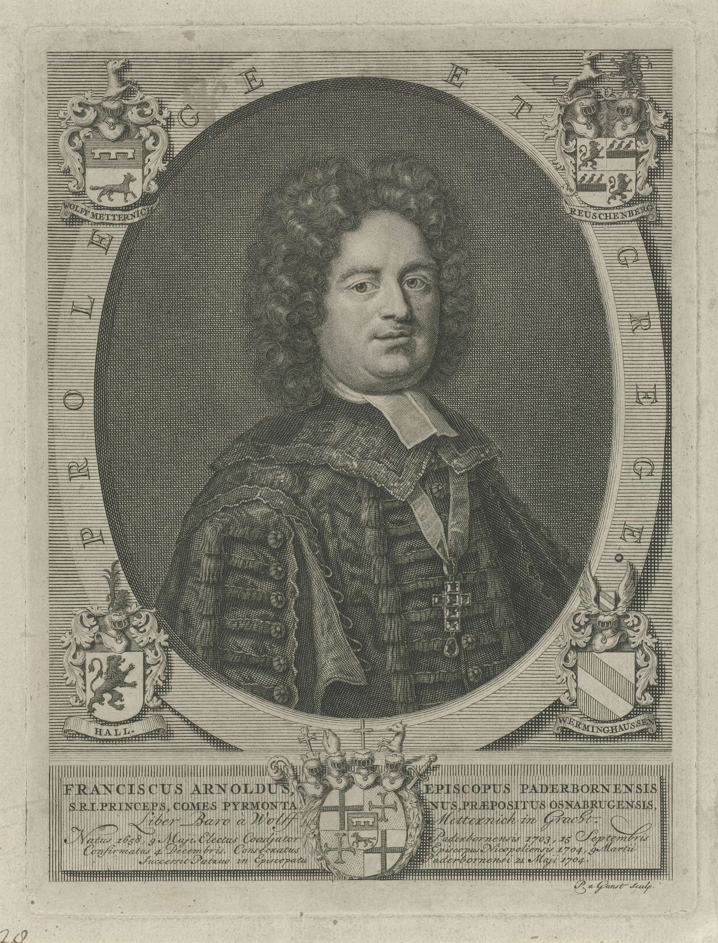 Portret van Franz Arnold Wolff-Metternich zur Gracht by Pieter van Gunst