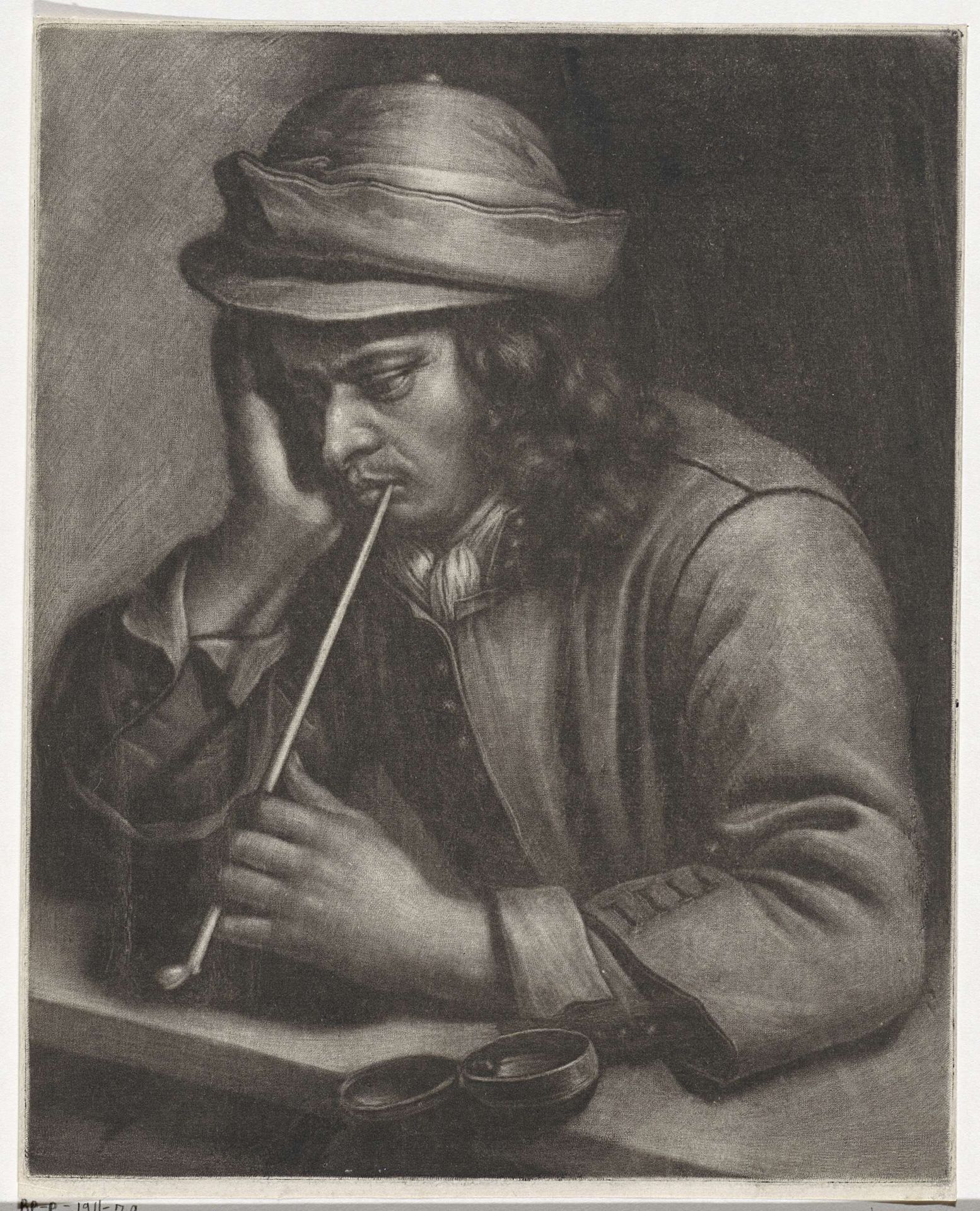 Rokende man by Wallerant Vaillant