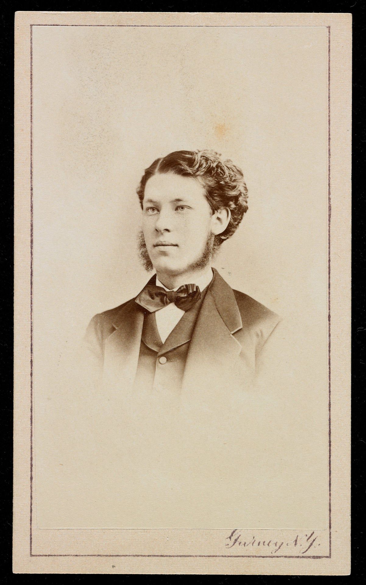 Untitled [portrait of an unidentified young man] by Jeremiah Gurney