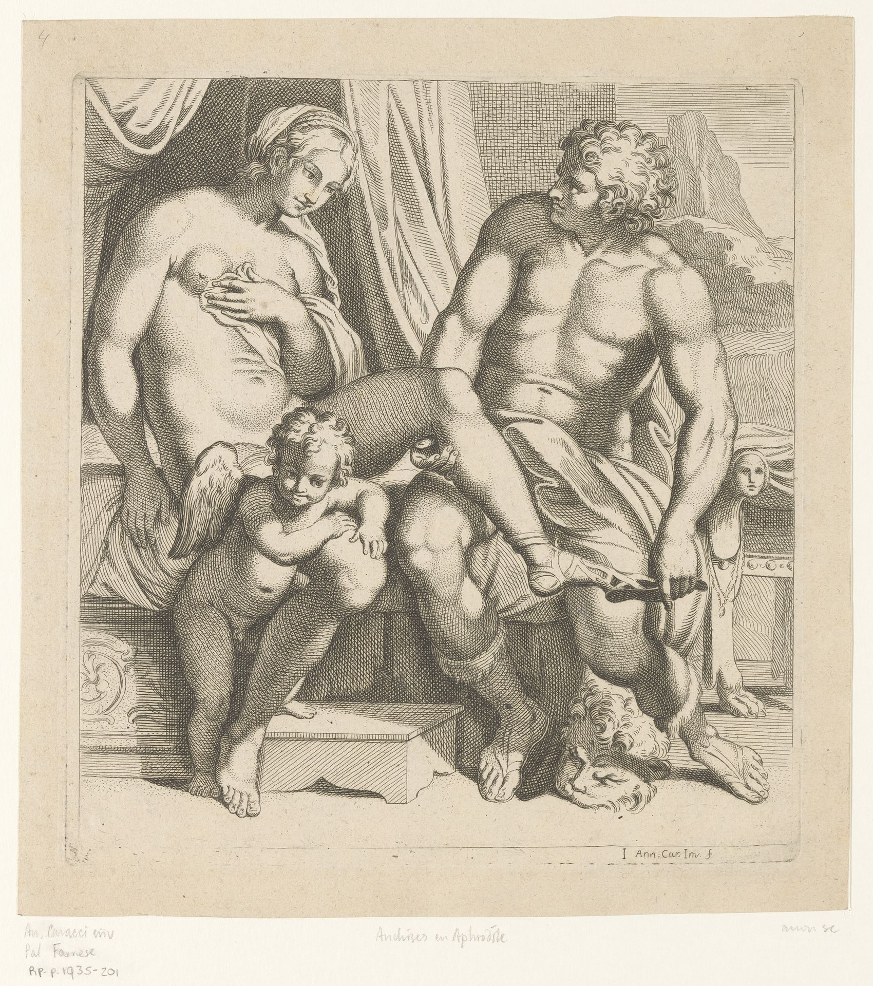 Venus en Anchises by Anonymous