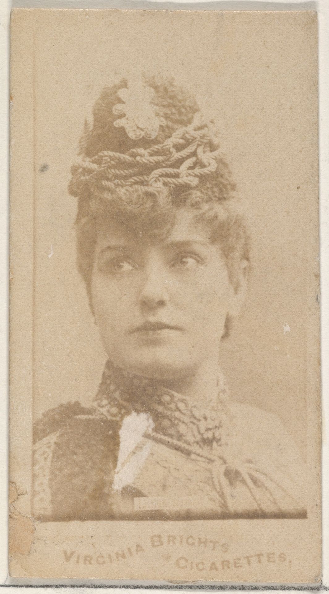 From the Actors and Actresses series (N45, Type 4) for Virginia Brights Cigarettes by Allen & Ginter