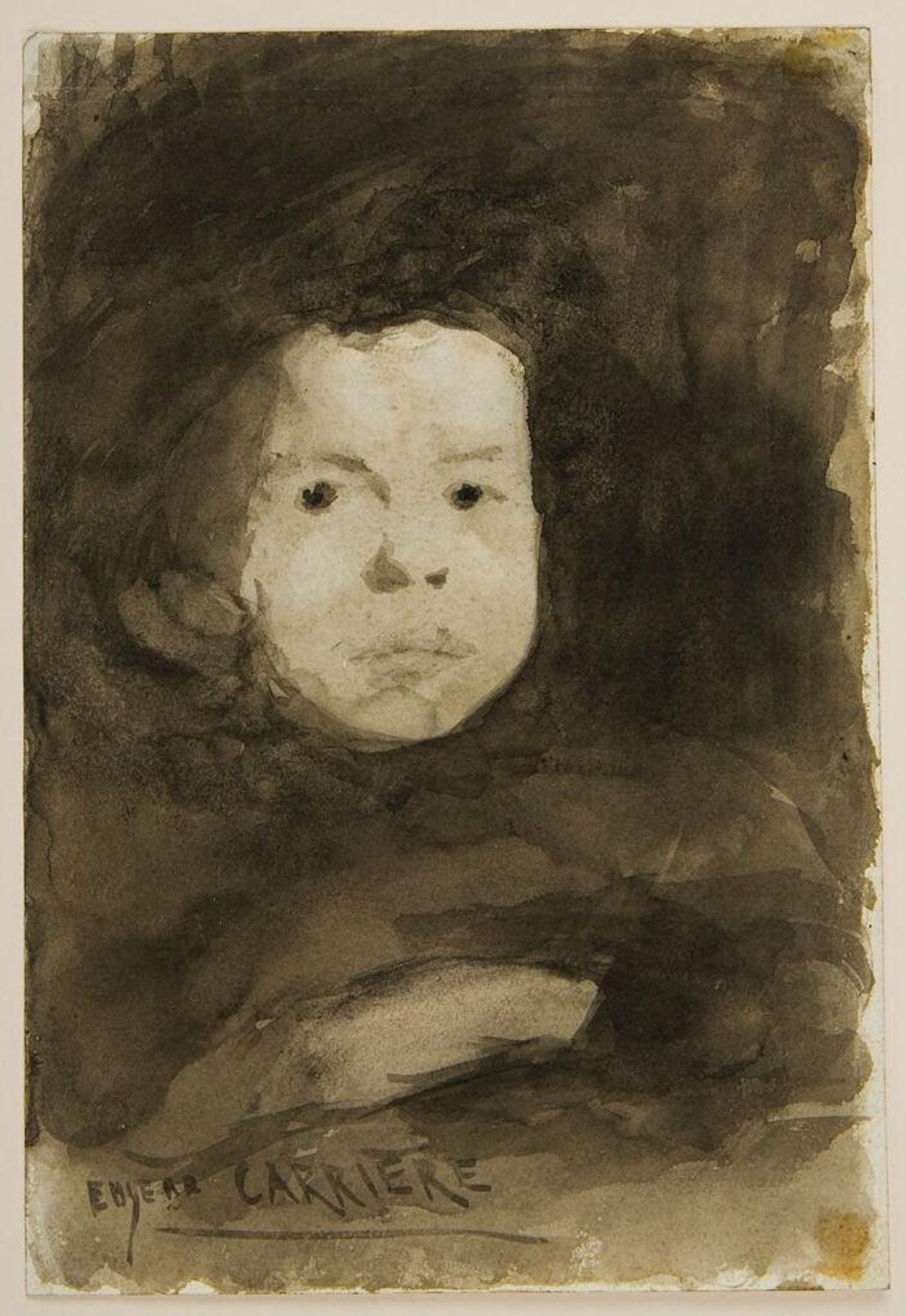 Head of a Child by EugÃ¨ne CarriÃ¨re