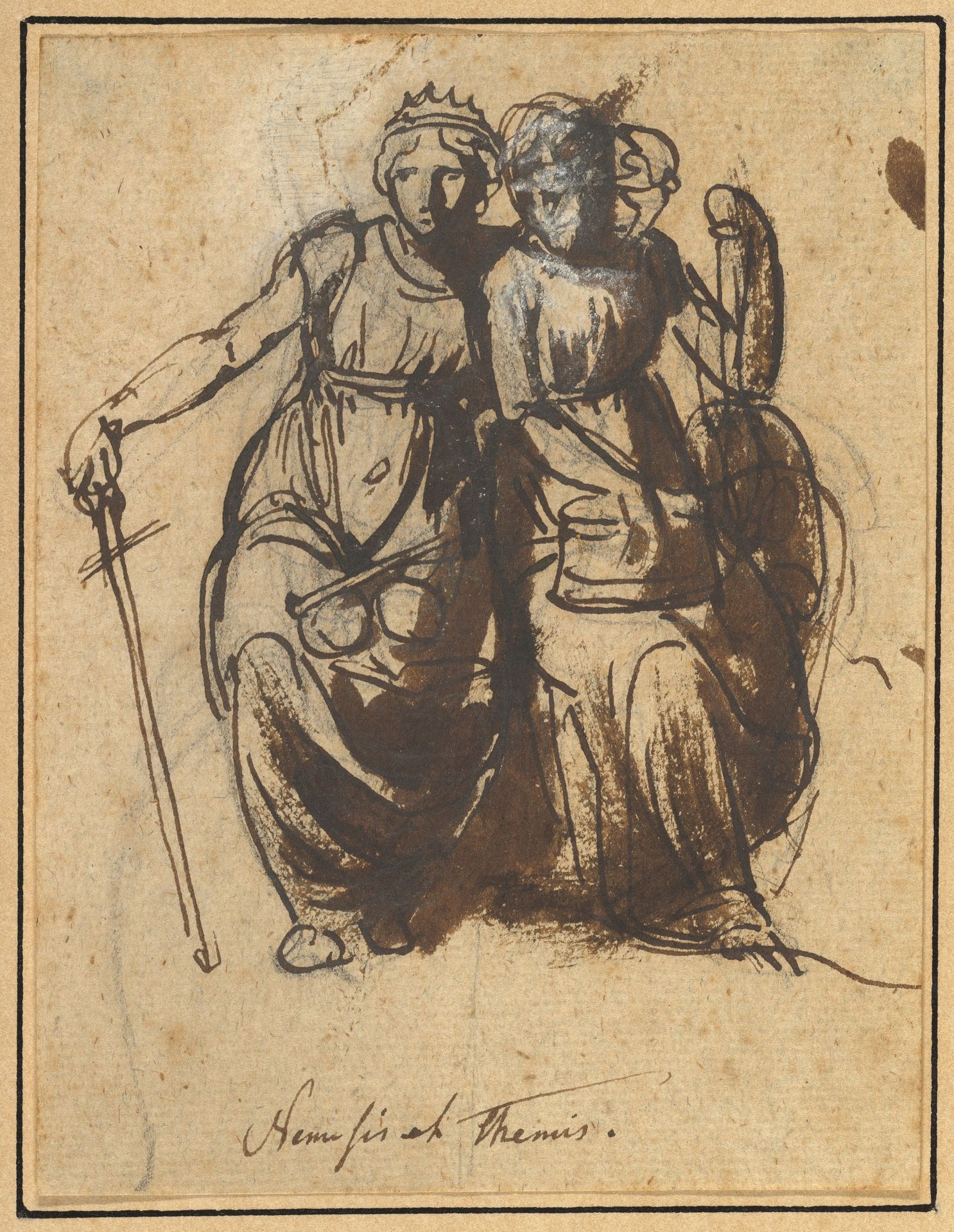 Nemesis and Themis by Nicolai Abraham Abildgaard