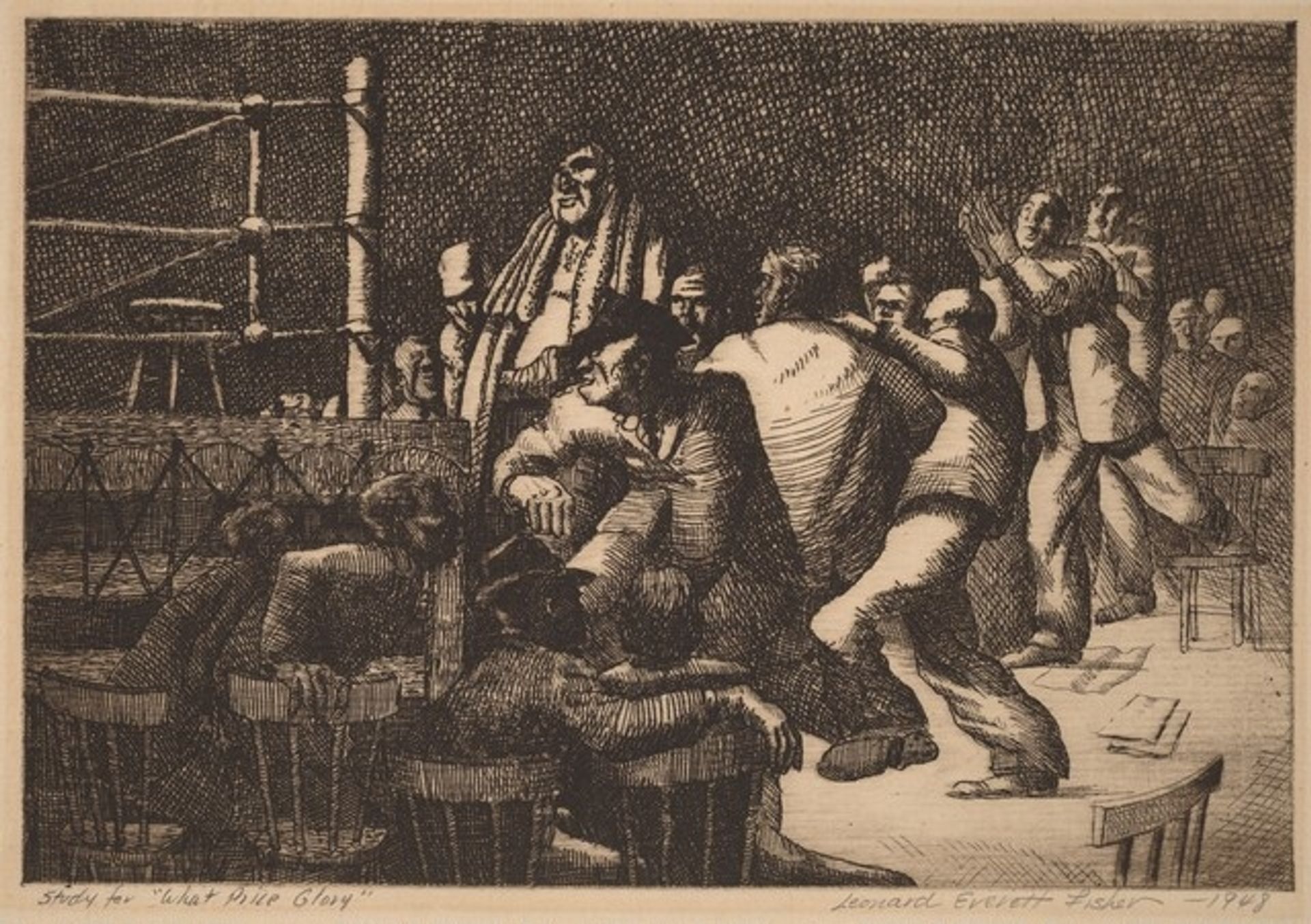 Study for "What Price Glory" by Leonard Everett Fisher