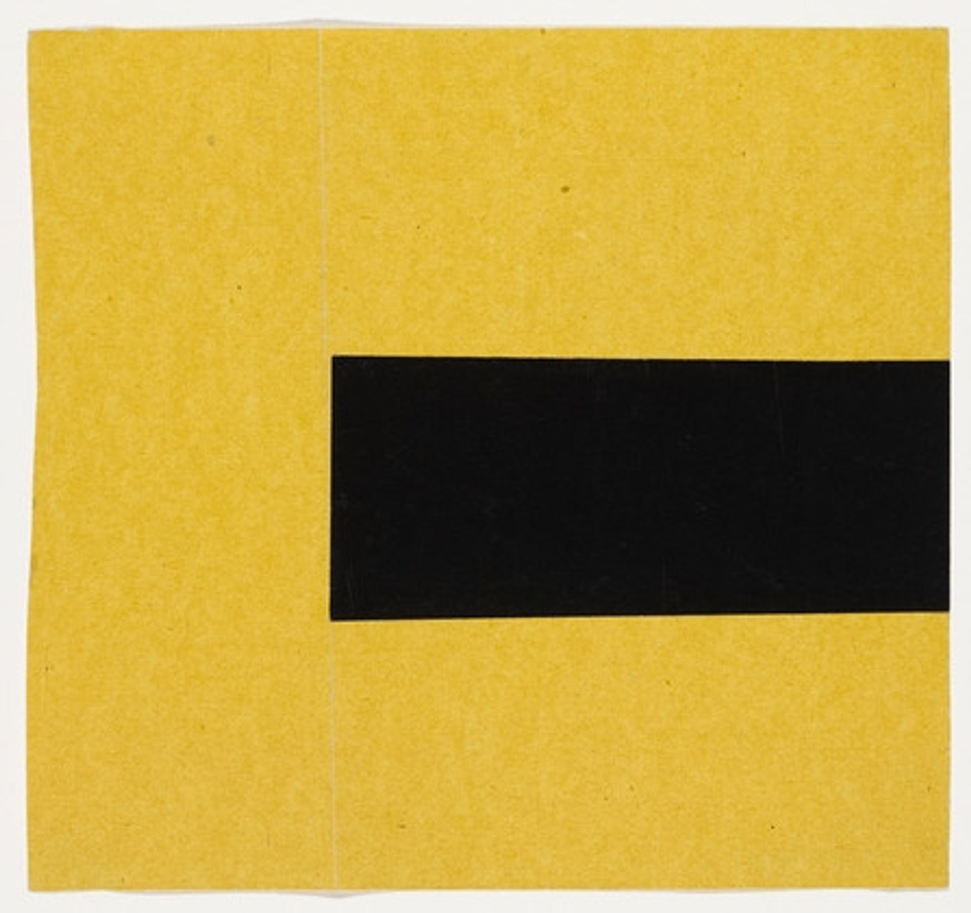 Black and Yellow from the series Line Form Color by Ellsworth Kelly