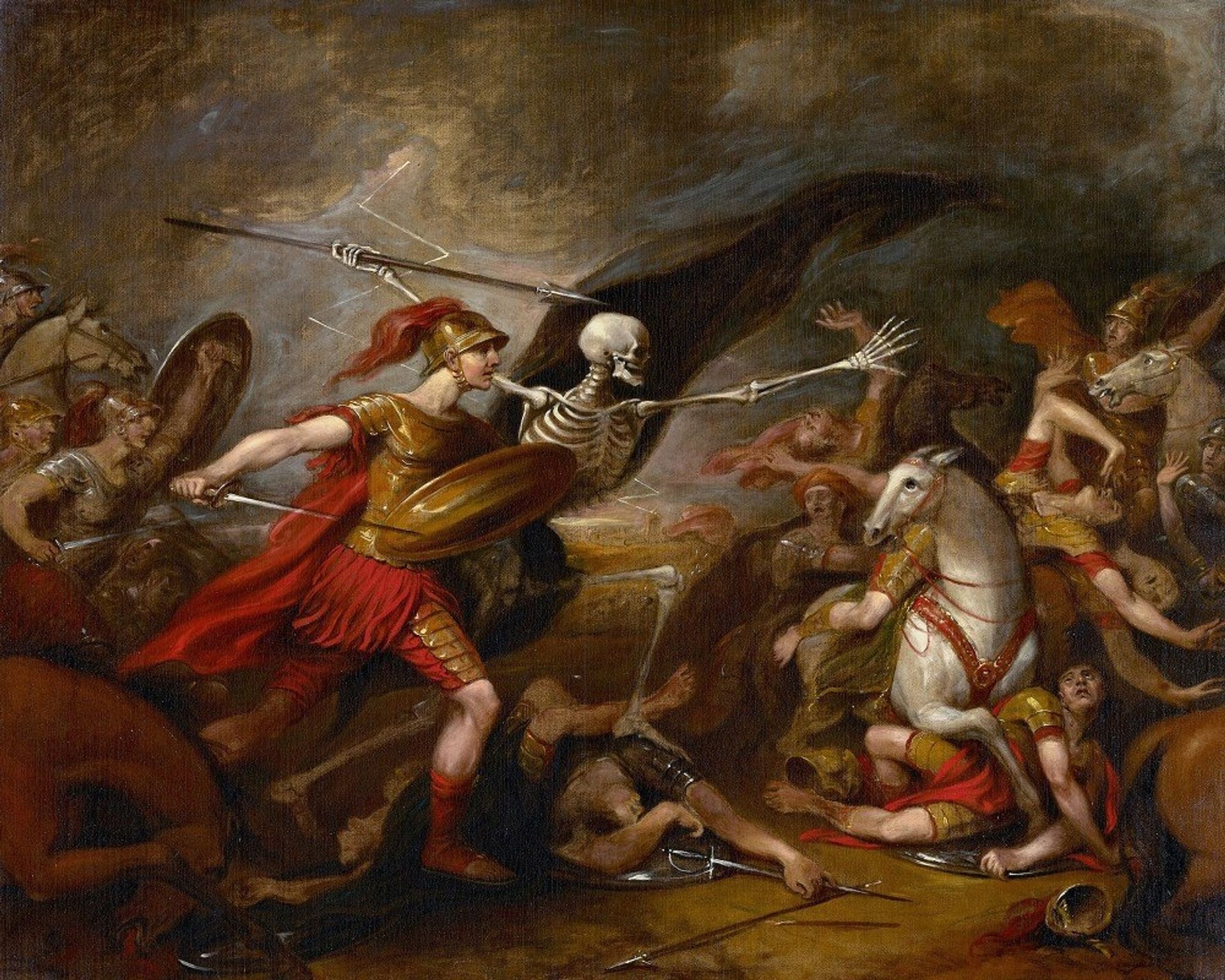 Joshua at the Battle of Ai – Attended by Death by John Trumbull