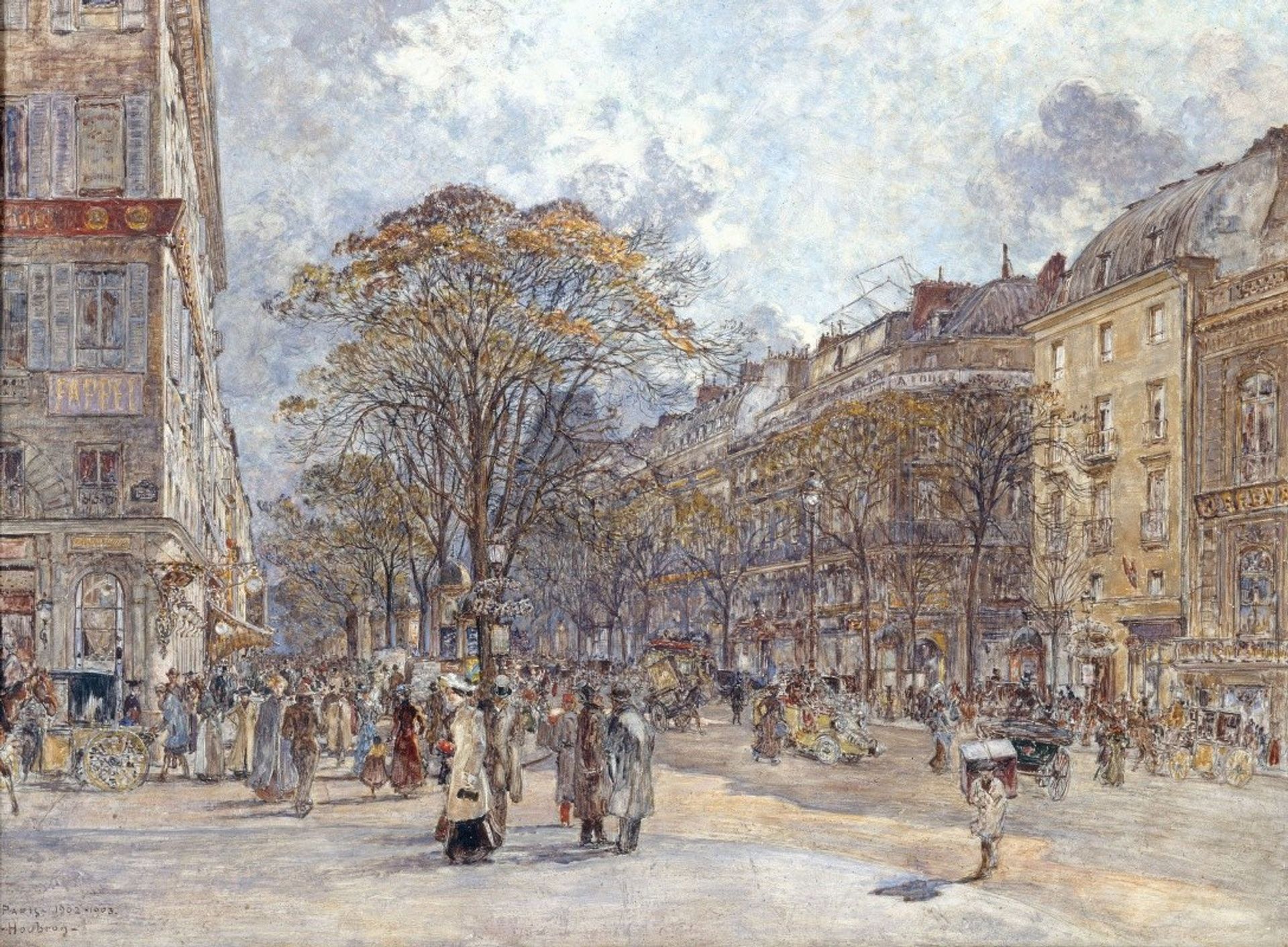 Le boulevard des Italiens, aspect du matin by Frédéric Houbron