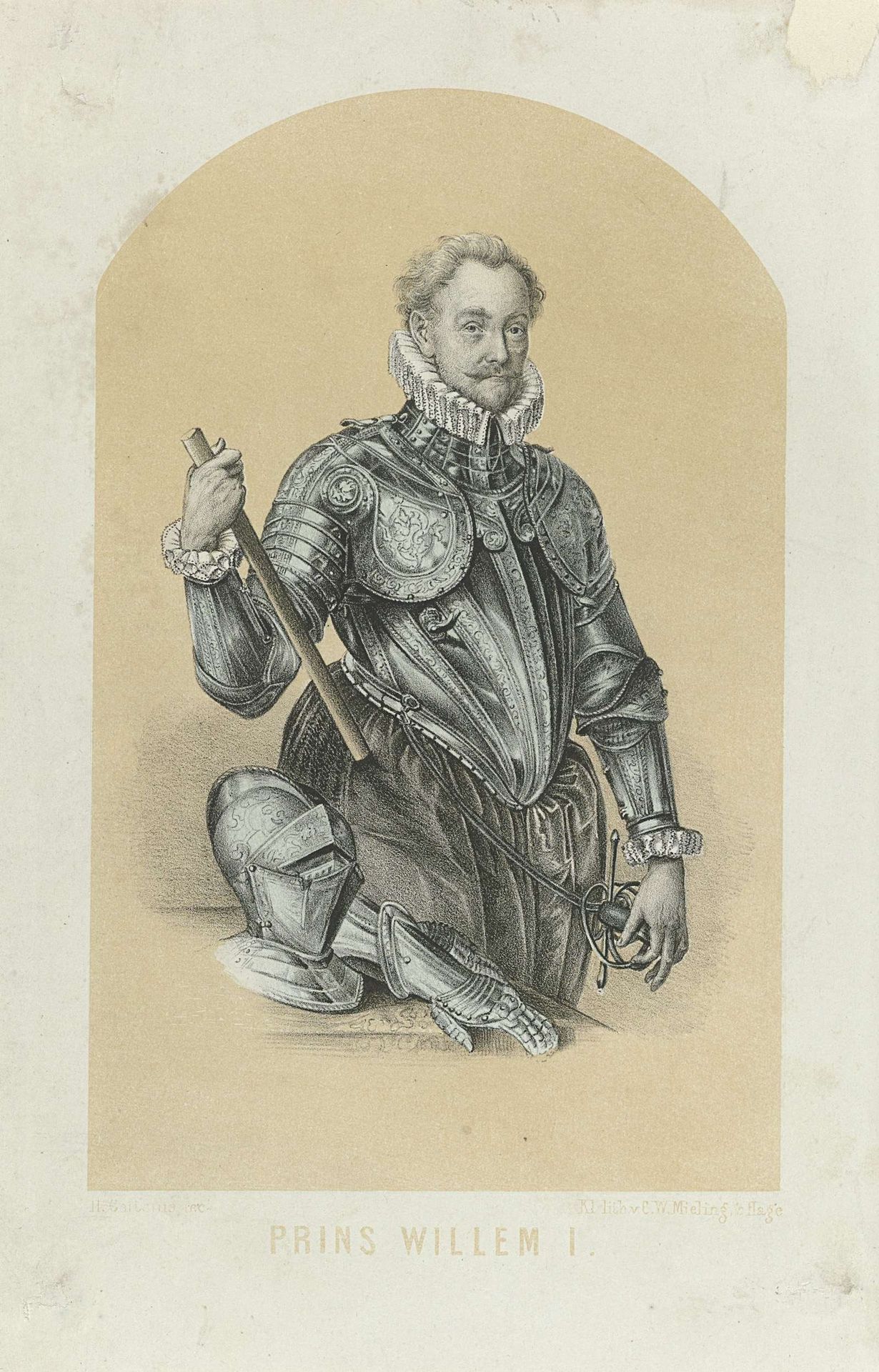Portret van Willem I, prins van Oranje by Anonymous