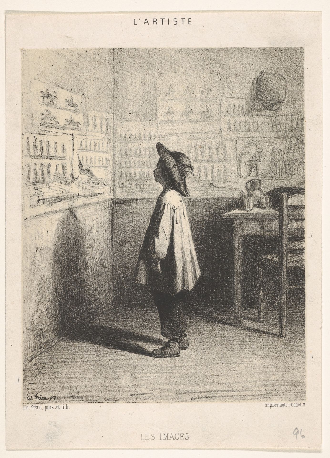 Images, from "L'Artiste" by Pierre-Edouard Frère