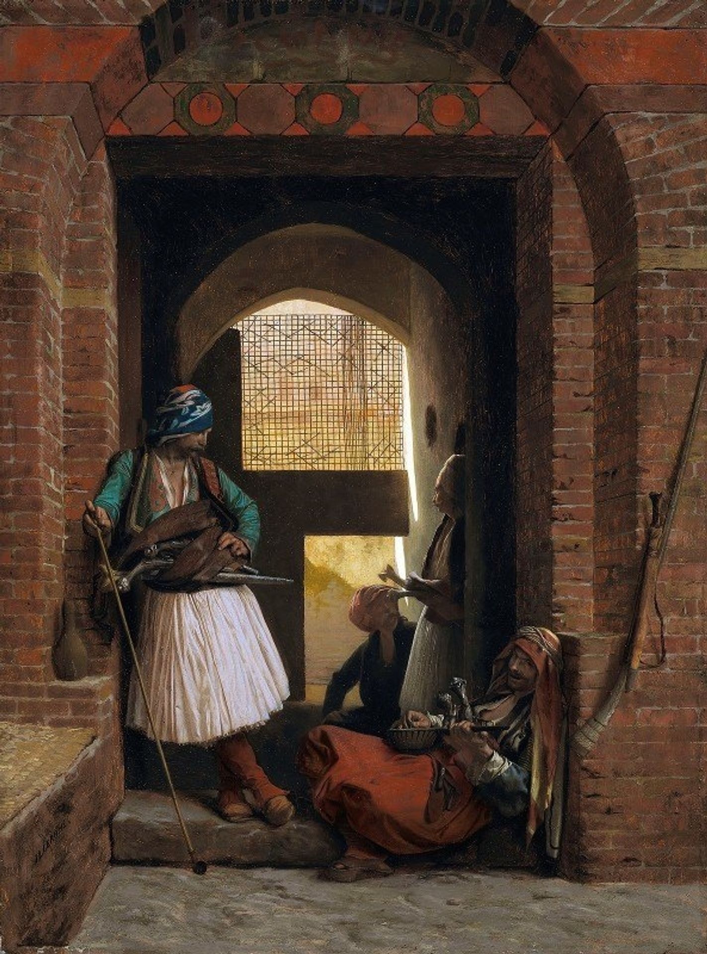 Corps de garde d’arnautes au Caire by Jean-Léon Gérôme