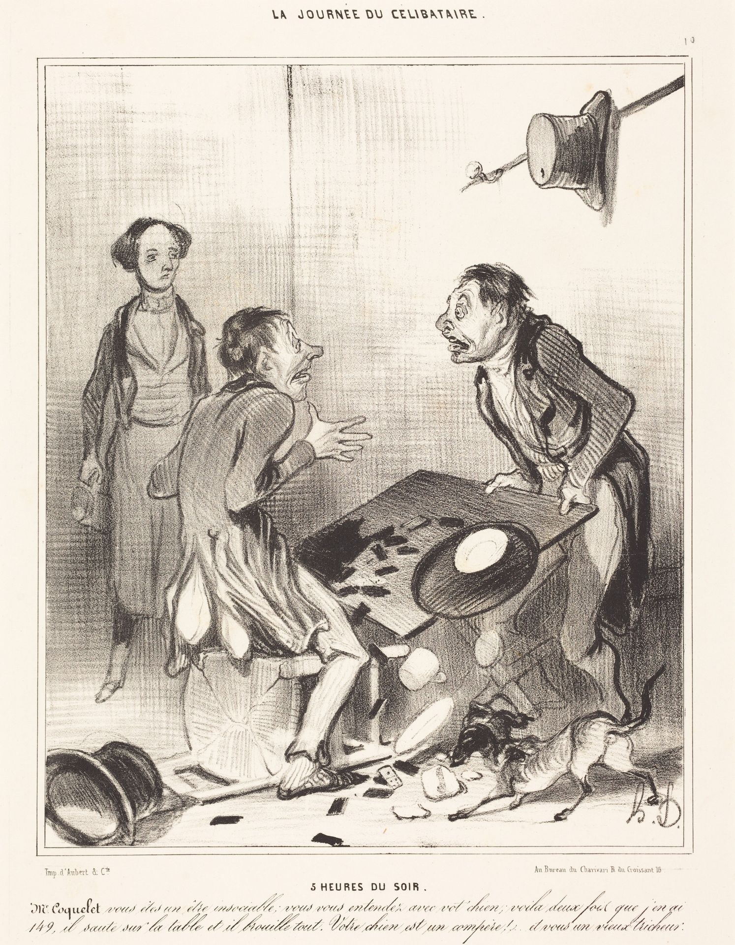 5 heures du soir by Honoré Daumier