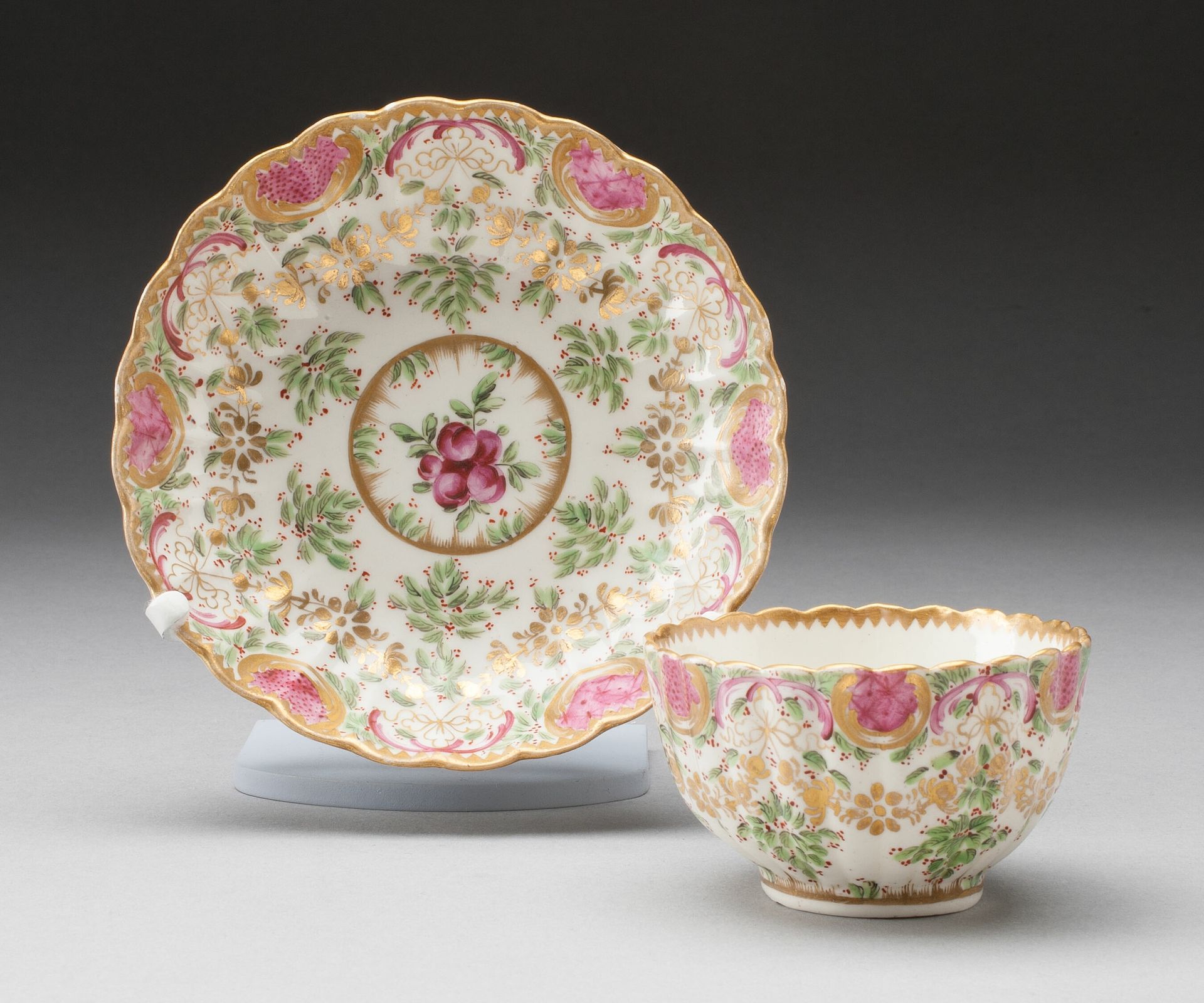Tea Bowl and Saucer by Worcester Royal Porcelain Company