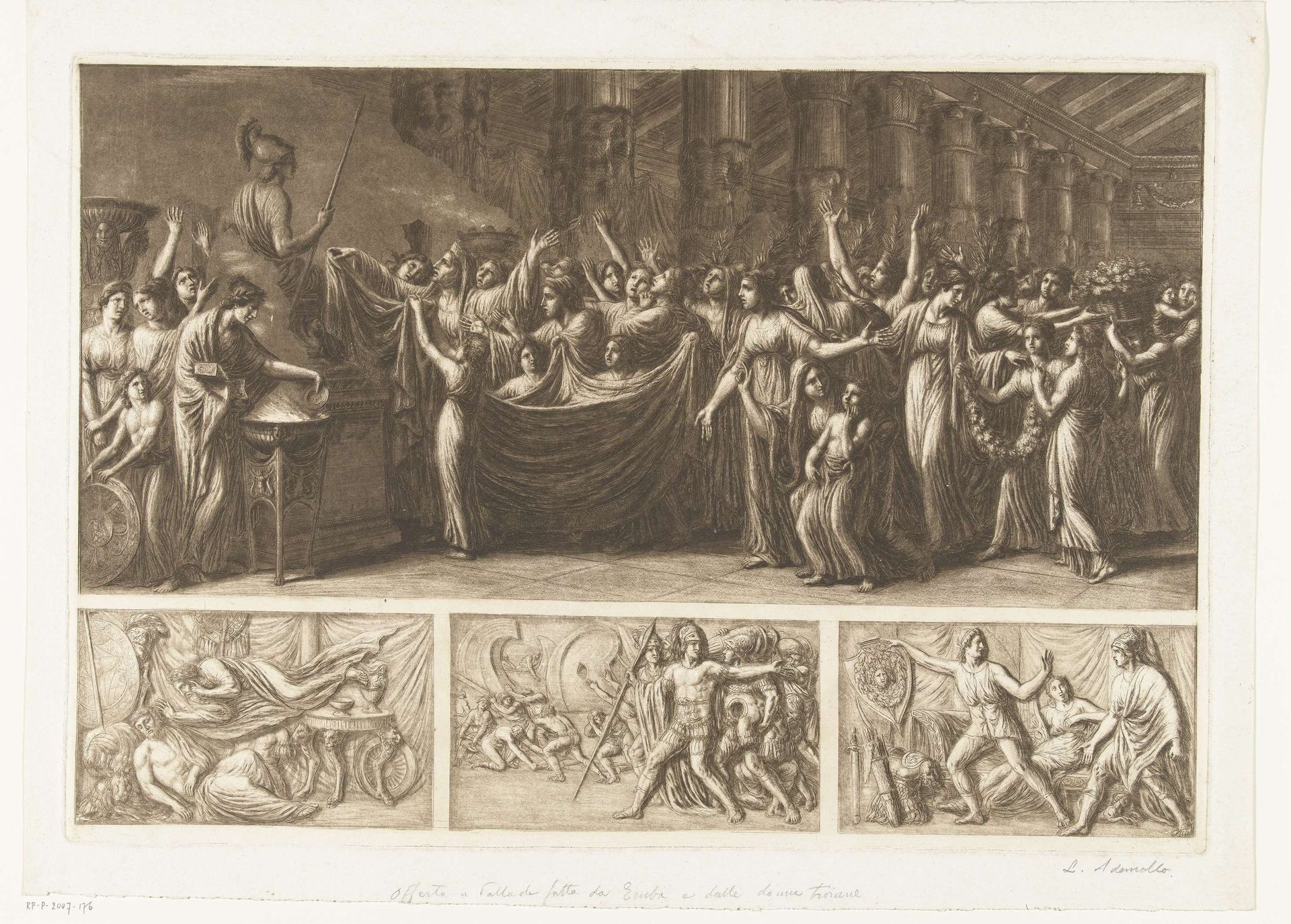 Scènes uit de Trojaanse oorlog by Luigi Ademollo