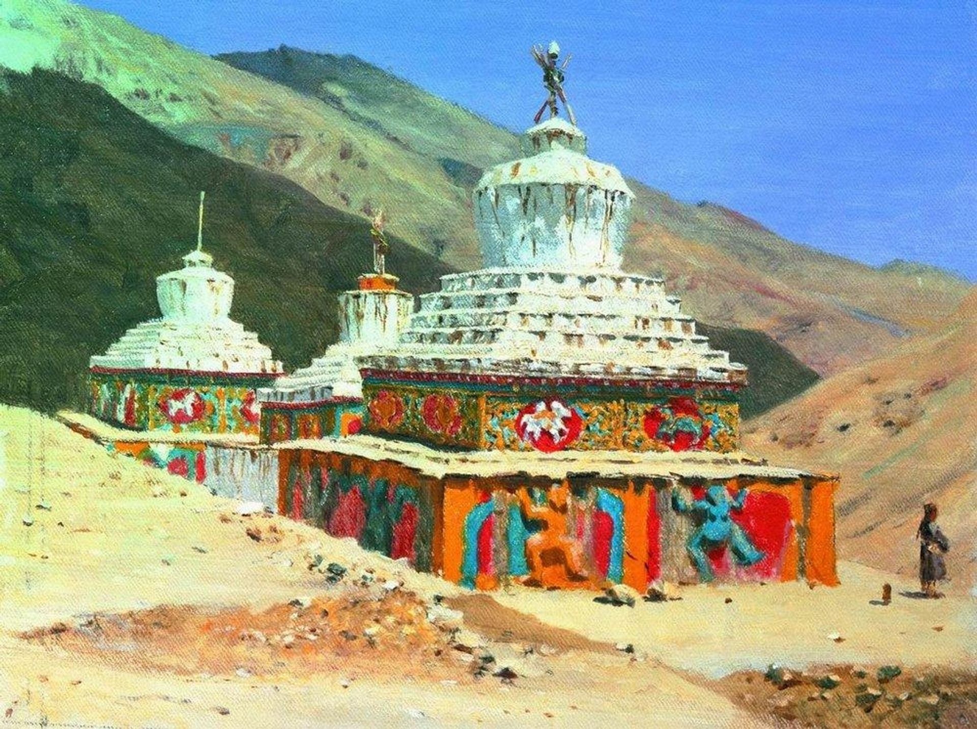 Posthumous monuments in Ladakh by Vasily Vereshchagin