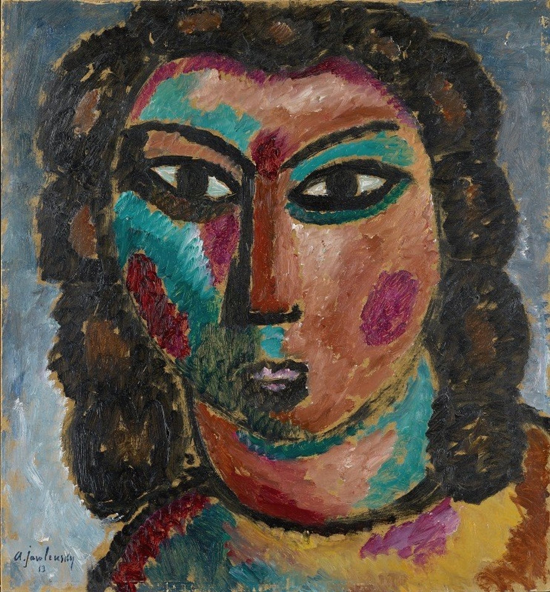 Brown Curls by Alexej von Jawlensky