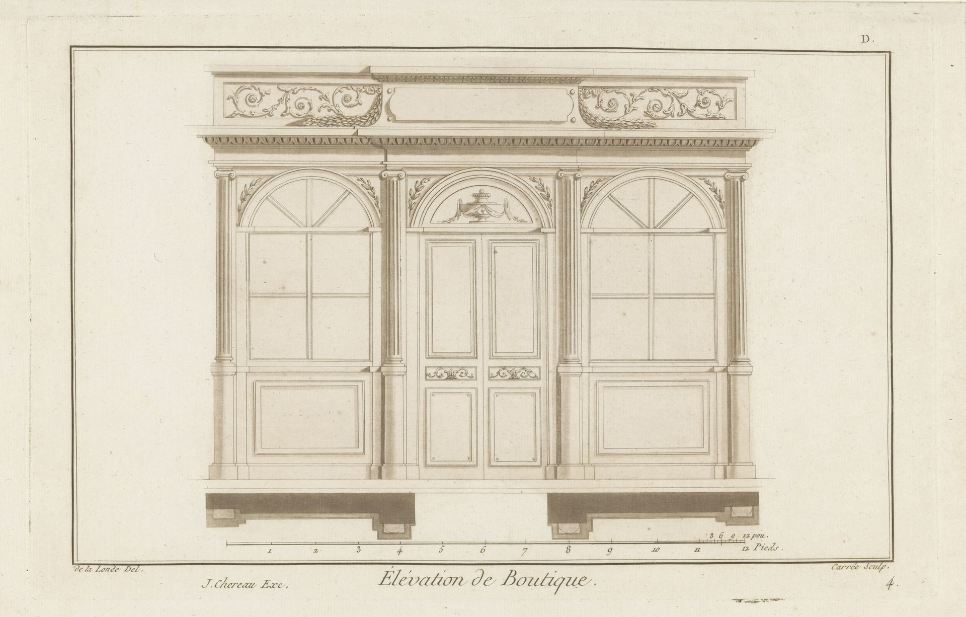 Façade met zuilen by Antoine Carrée