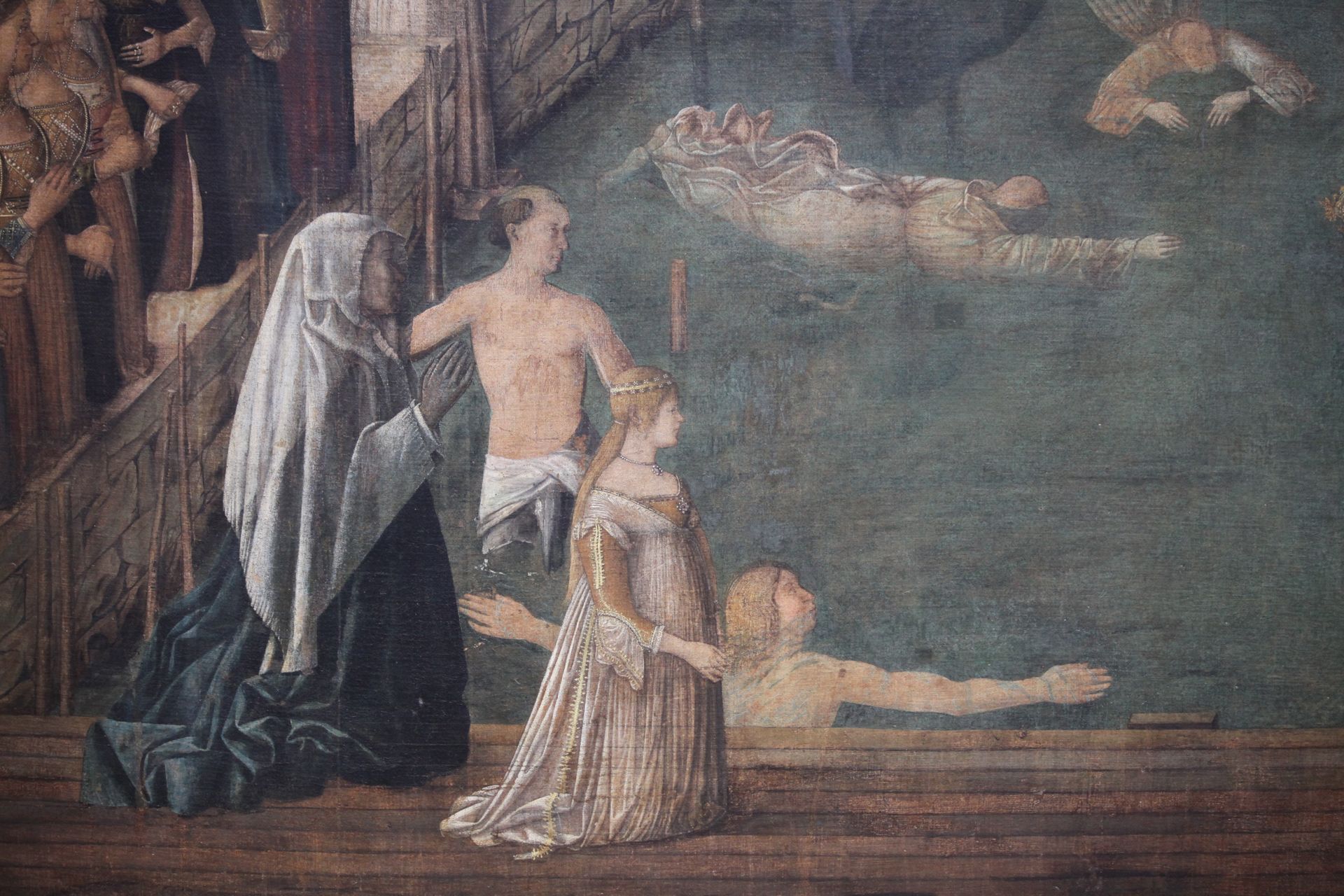 Miracle of the Cross at the Bridge of San Lorenzo (detail) by Gentile Bellini
