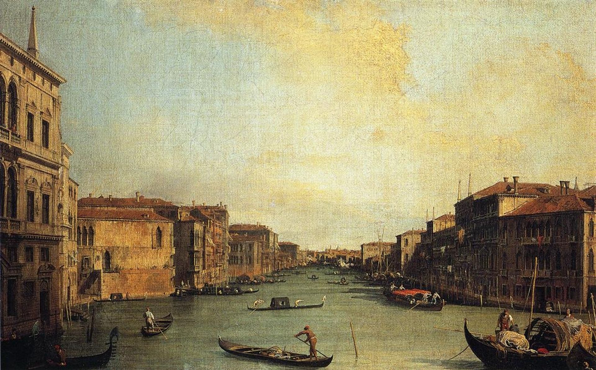 Grand Canal from the Palazzo Balbi by Canaletto