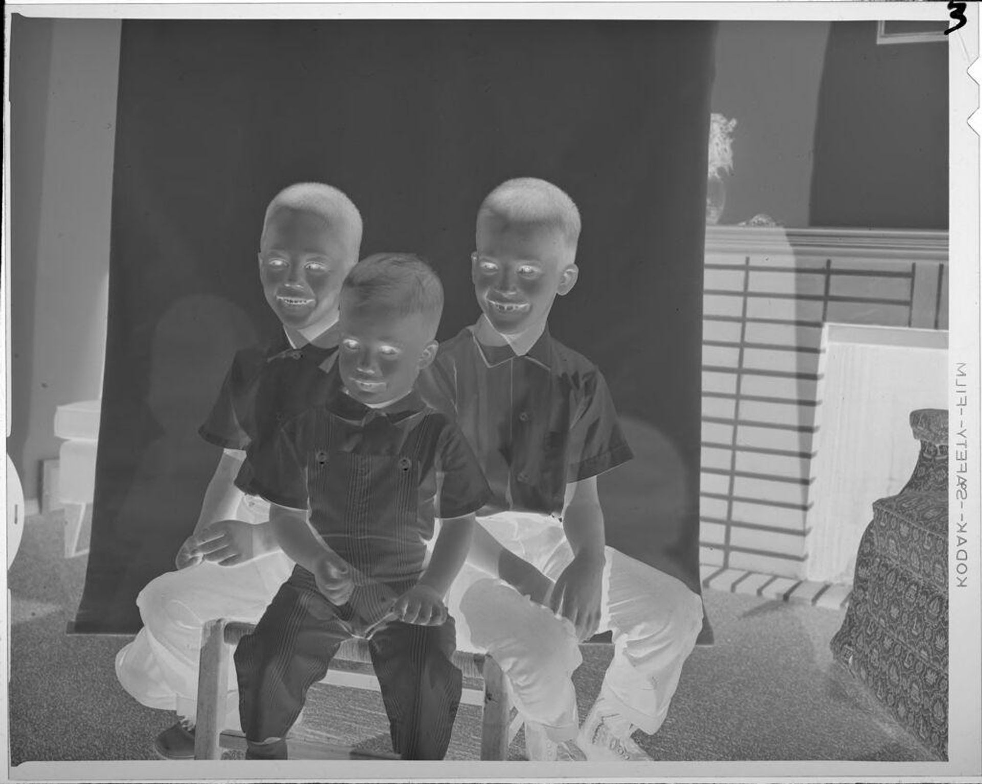 Untitled (portrait of three boys) by Lucian and Mary Brown