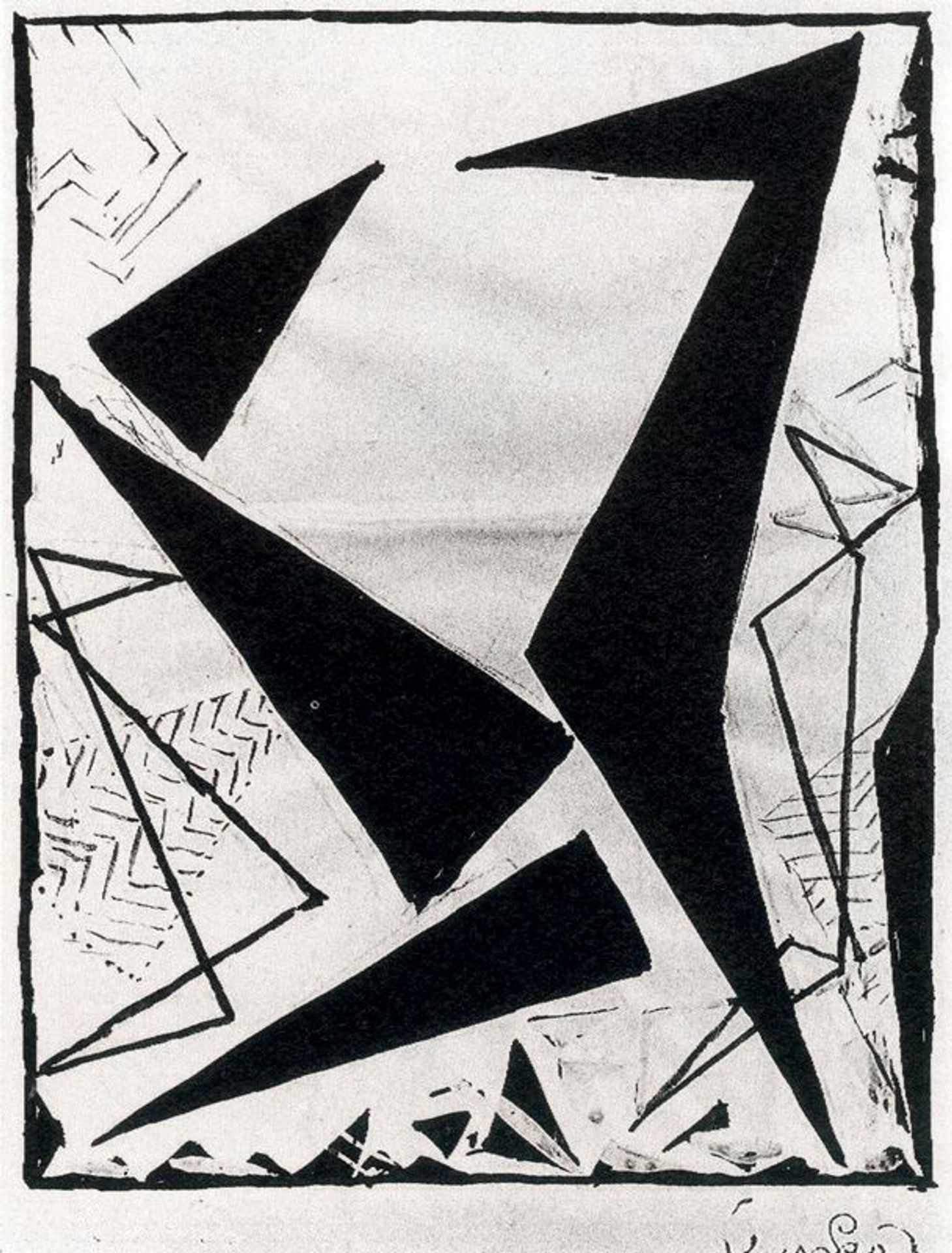 Study in black and white by Frantisek Kupka