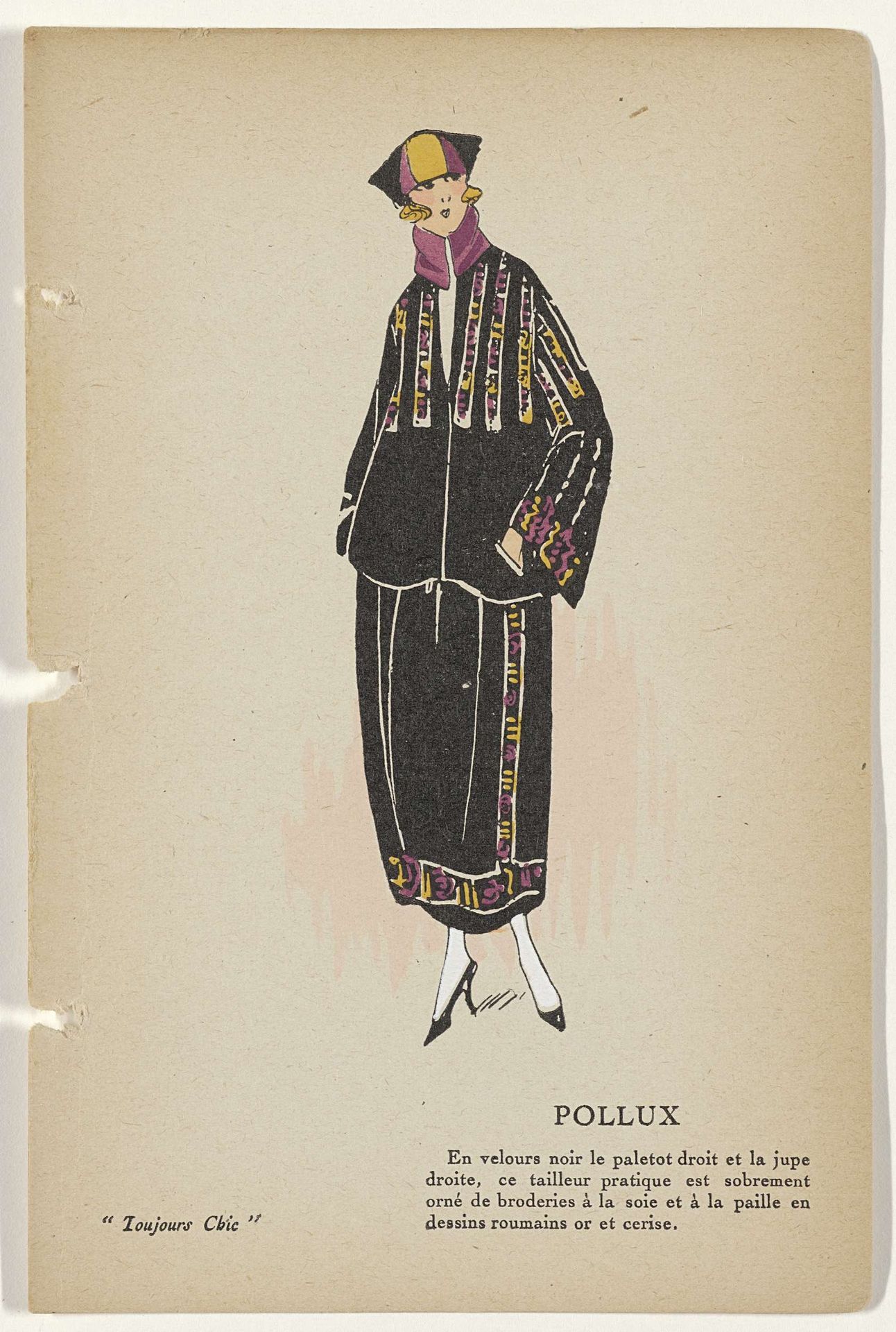 Toujours Chic Les Tailleurs et Les Manteaux, Hiver 1921-1922: Pollux by G-P. Joumard