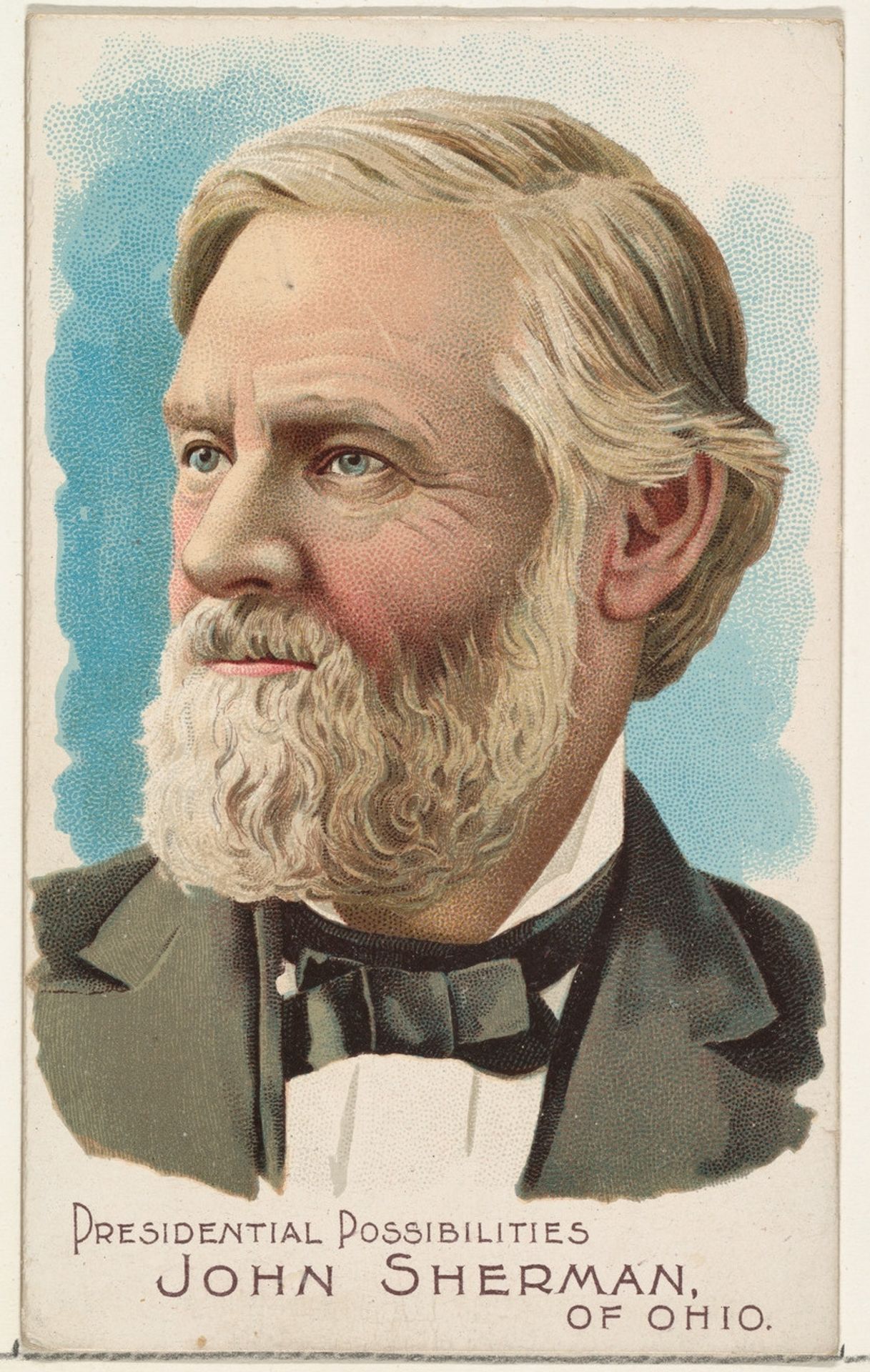 John Sherman of Ohio, from the Presidential Possibilities series (N124) issued by Duke Sons & Co. to promote Honest Long Cut Tobacco by W. Duke, Sons & Co.