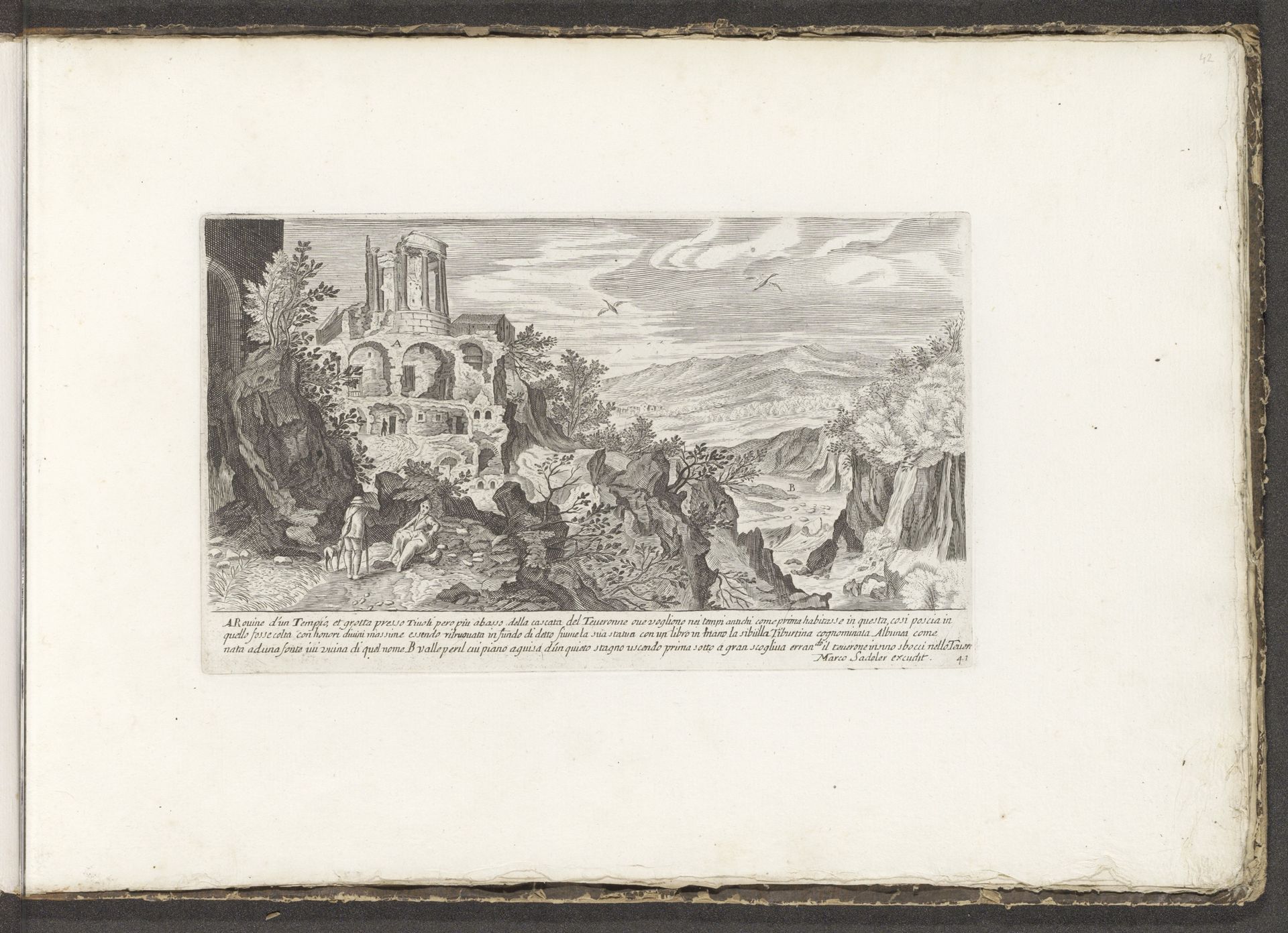 Tempel van de Sibylle te Tivoli by Anonymous