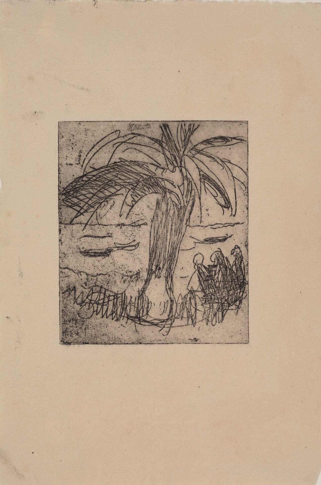 Palme ved havet by J.A. Jerichau (II)