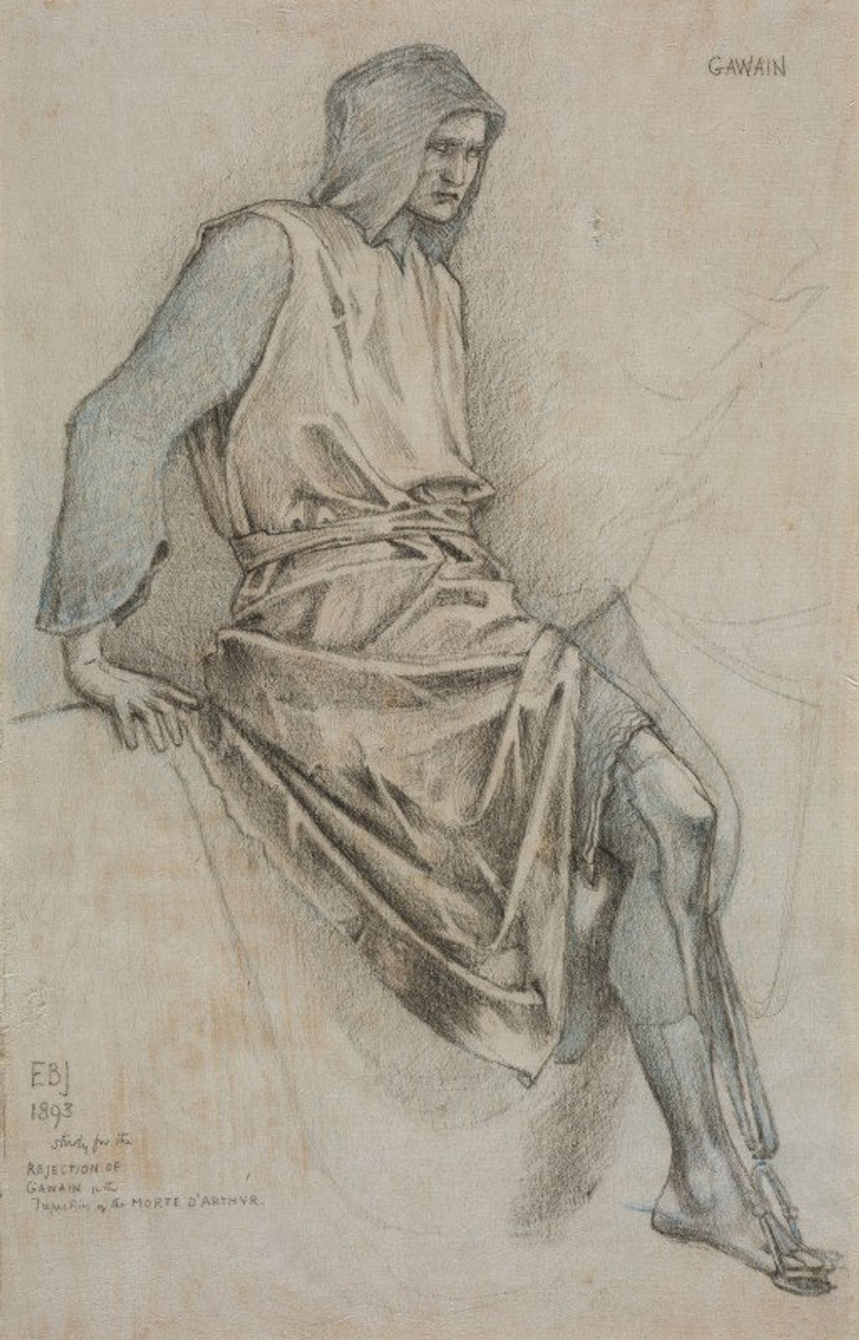 Study for the Failure of Gawain from the Holy Grail Tapestries by Edward Burne-Jones