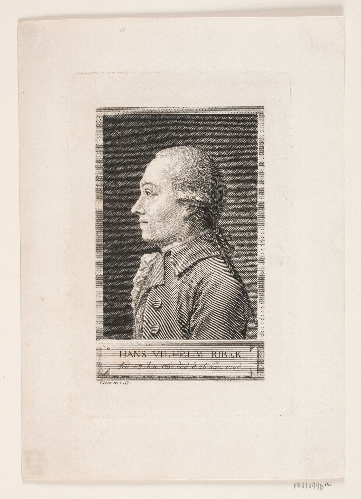 Hans Vilhelm Riber by J.F. Clemens