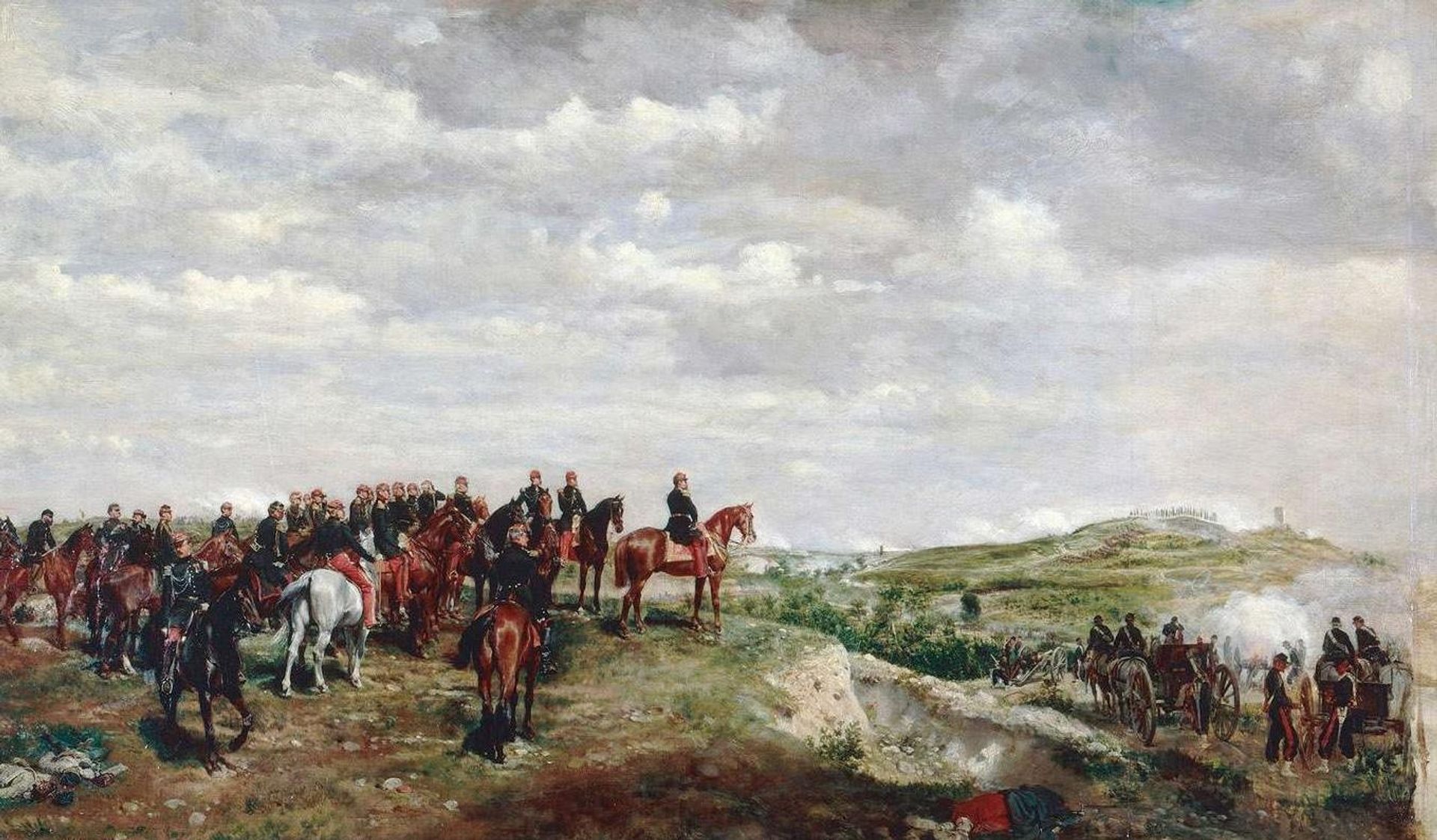 Napoléon III at the Battle of Solferino by Ernest Meissonier