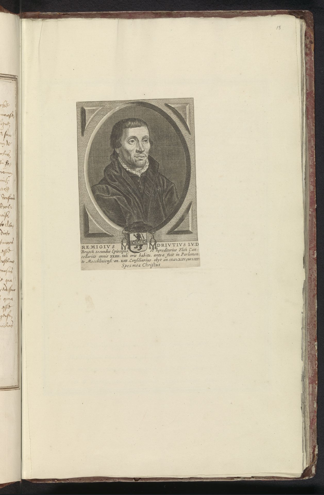 Portret van Remigius Driutius by Anonymous