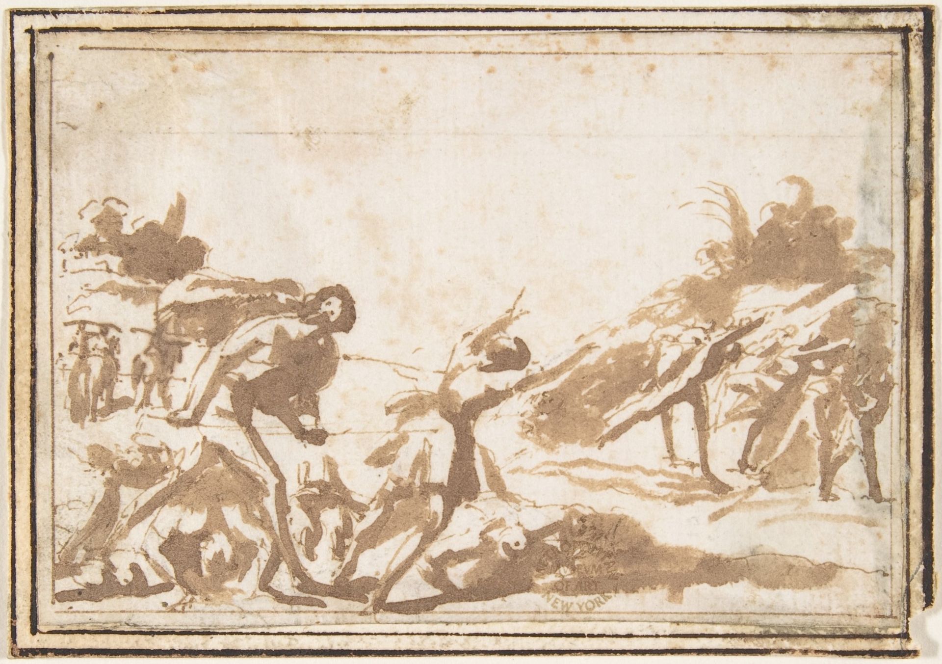Unidentified Scene: Figures in a Landscape by Francesco Allegrini