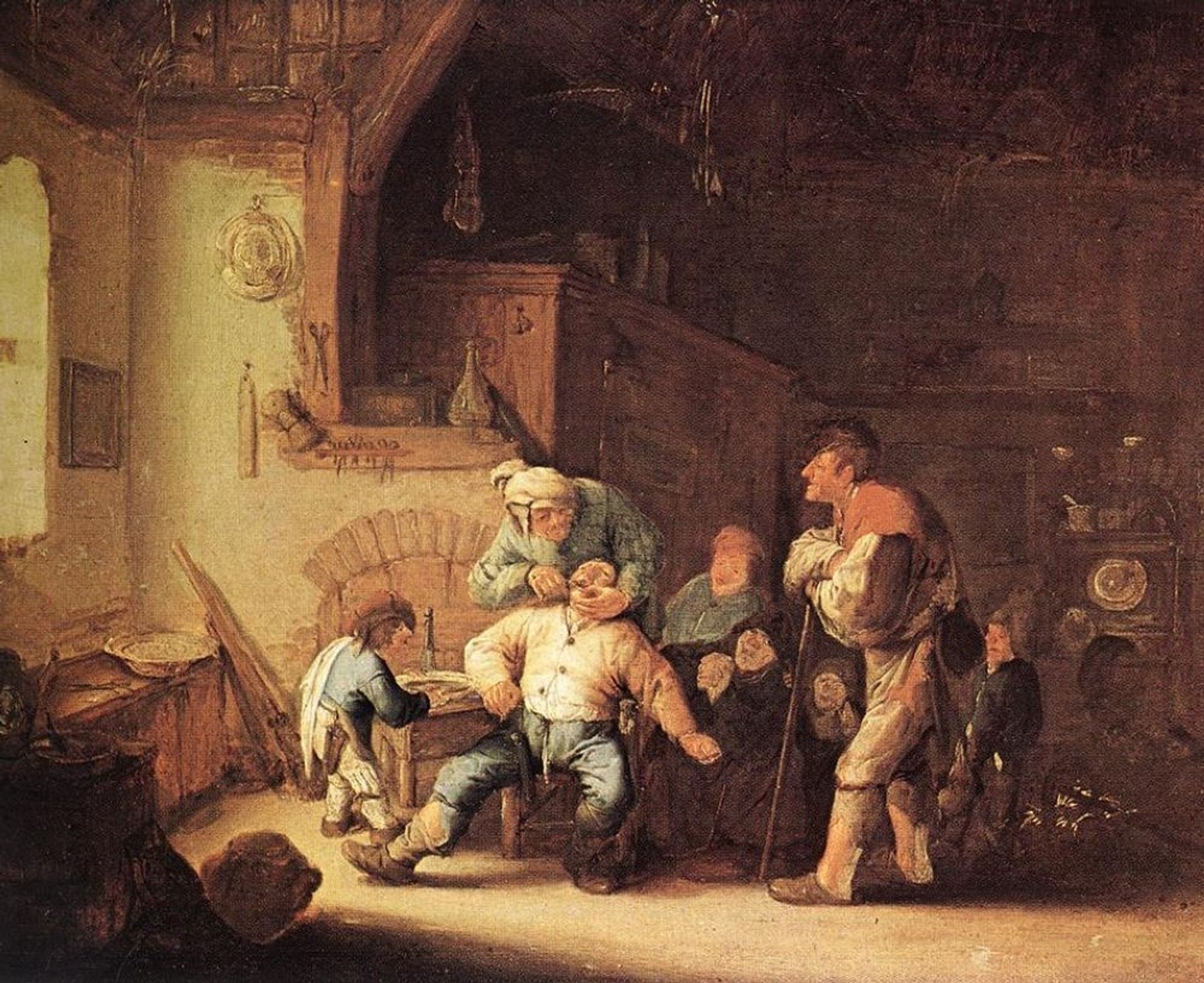Barber Extracting of Tooth by Adriaen van Ostade