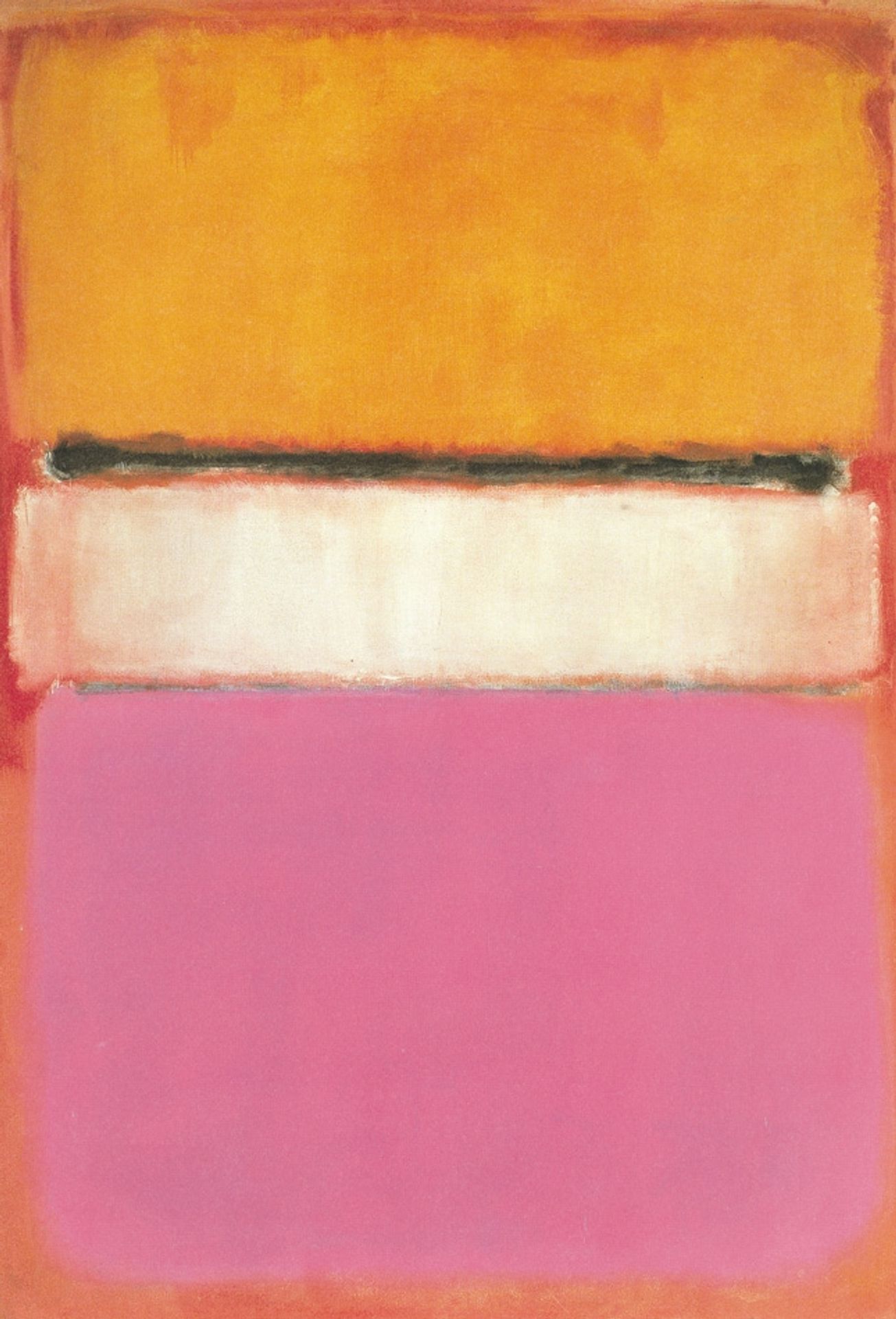 White Center (Yellow, Pink and Lavender on Rose) by Mark Rothko