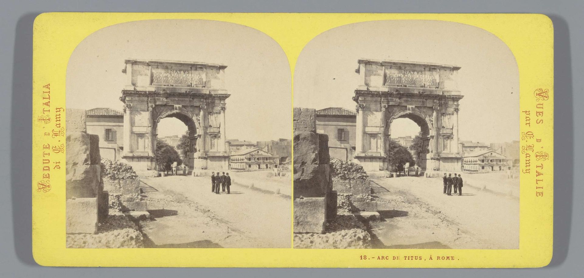 Boog van Titus, Rome by Ernest Eléonor Pierre Lamy