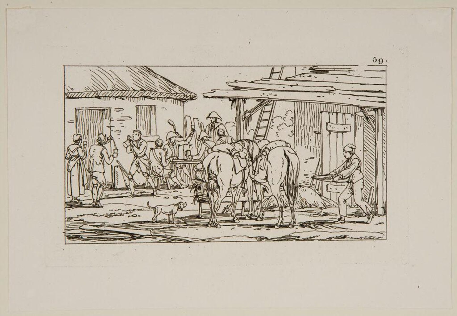 Plate XL by Jacques-Francois-Joseph Swebach