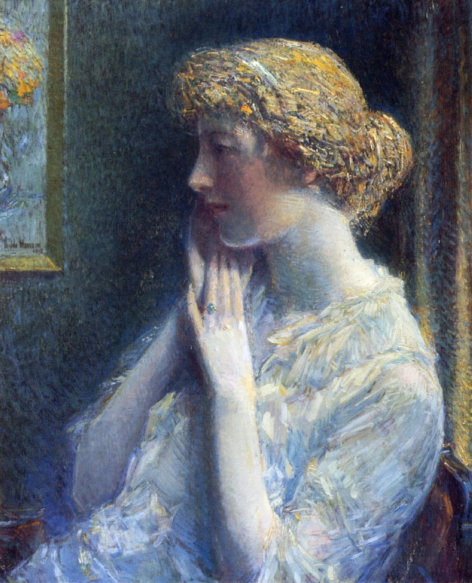 The Ash Blond by Childe Hassam