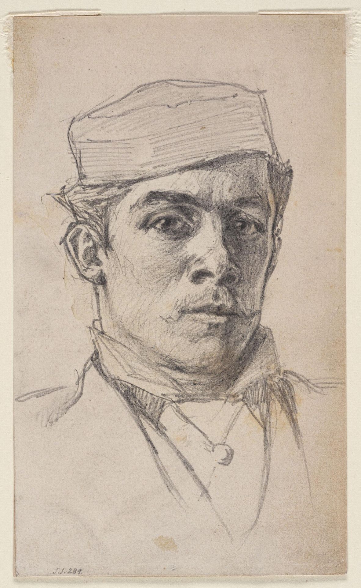 Head of a Young Man Wearing a Cap by John Singer Sargent