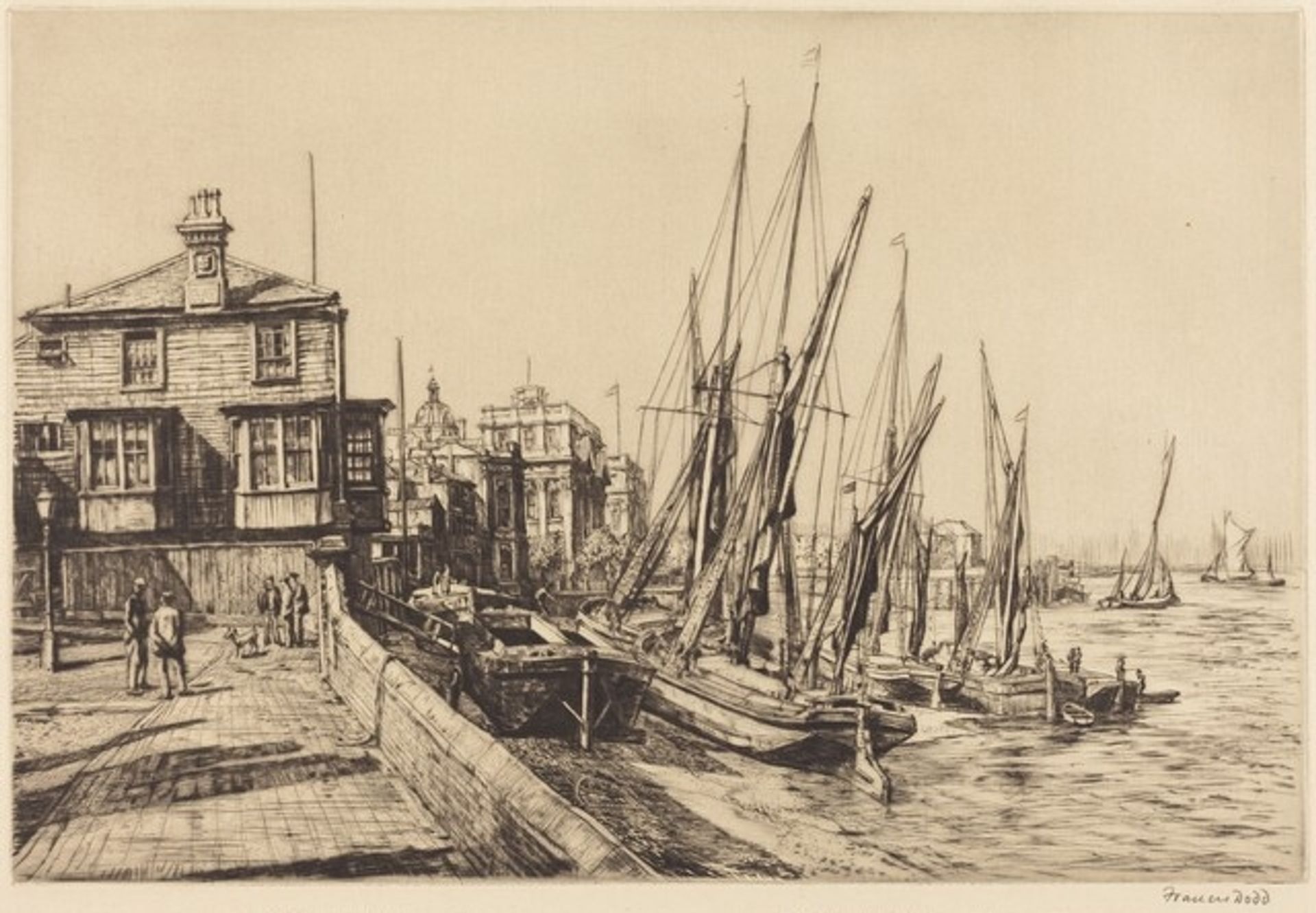 Anchor Inn Greenwich by Francis Dodd
