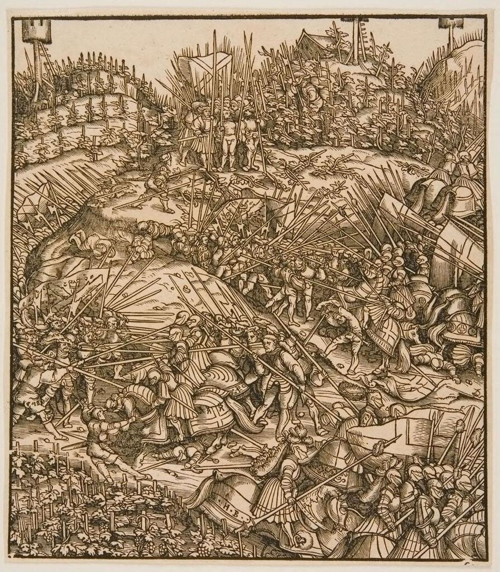 Battle in the Vineyards Against the Burgundians by Hans Burgkmair