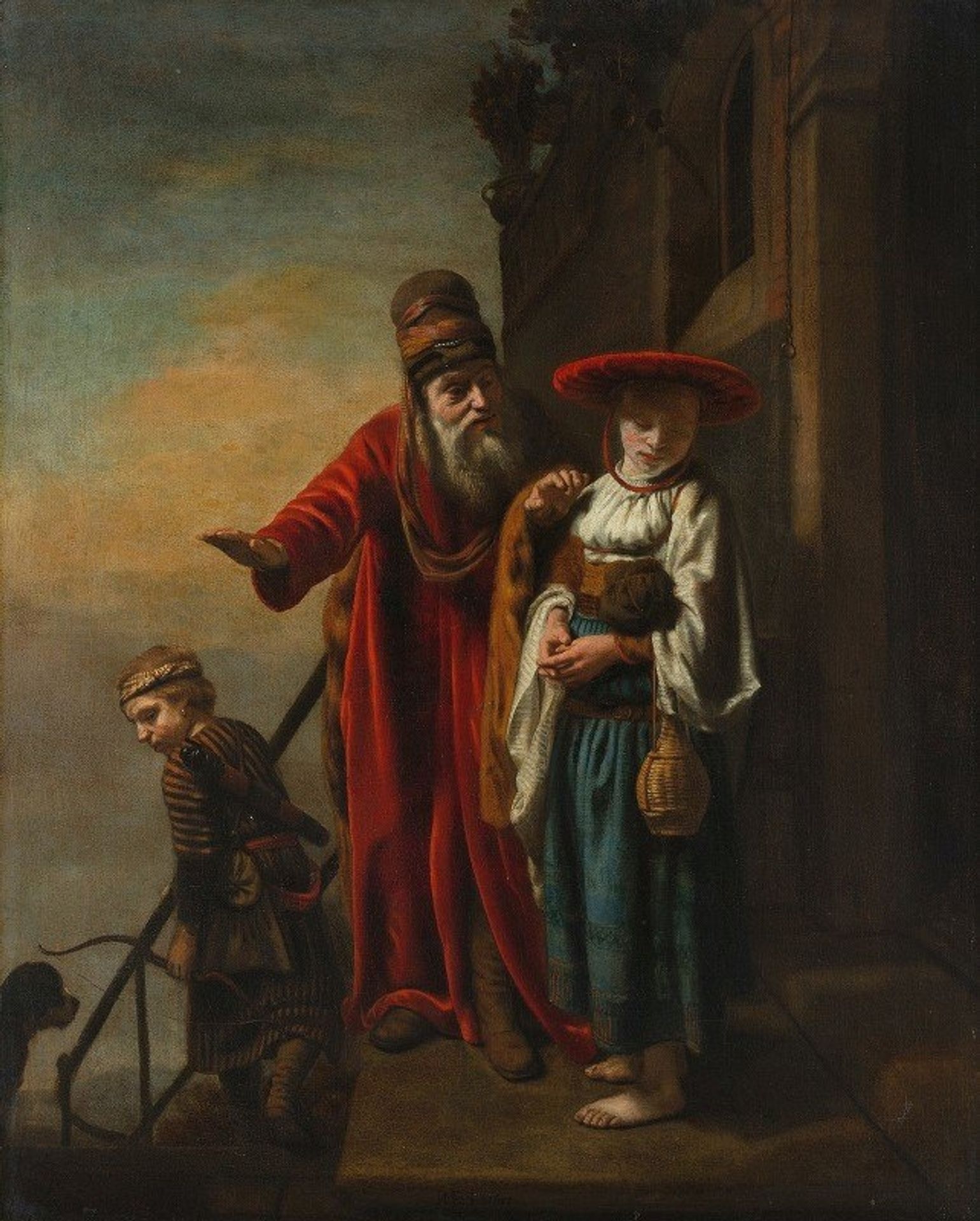 Abraham Dismissing Hagar and Ishmael by Nicolaes Maes