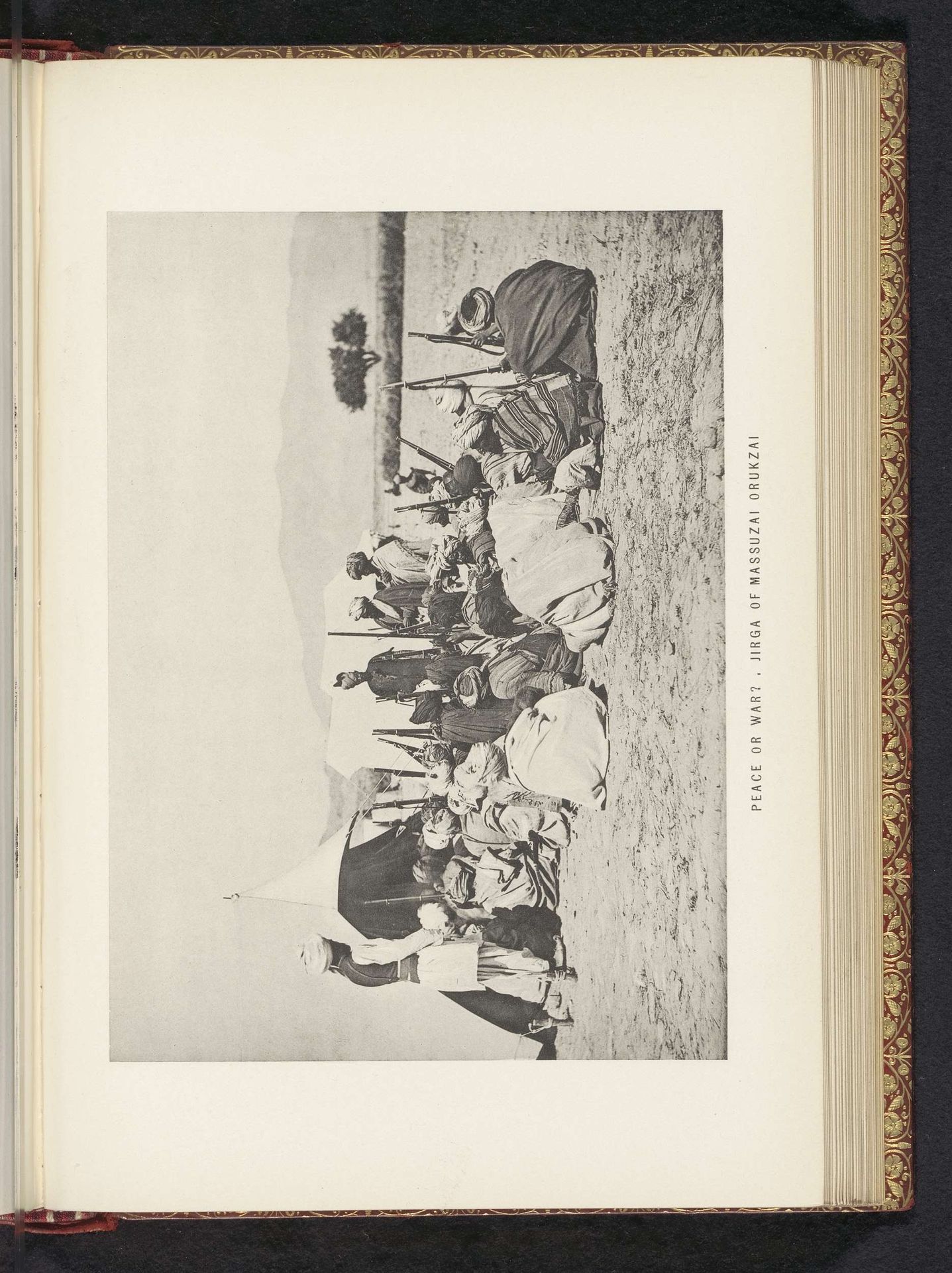 Peace or war? Jirga of Massuzai Orukzai by Frederick Saint John Gore
