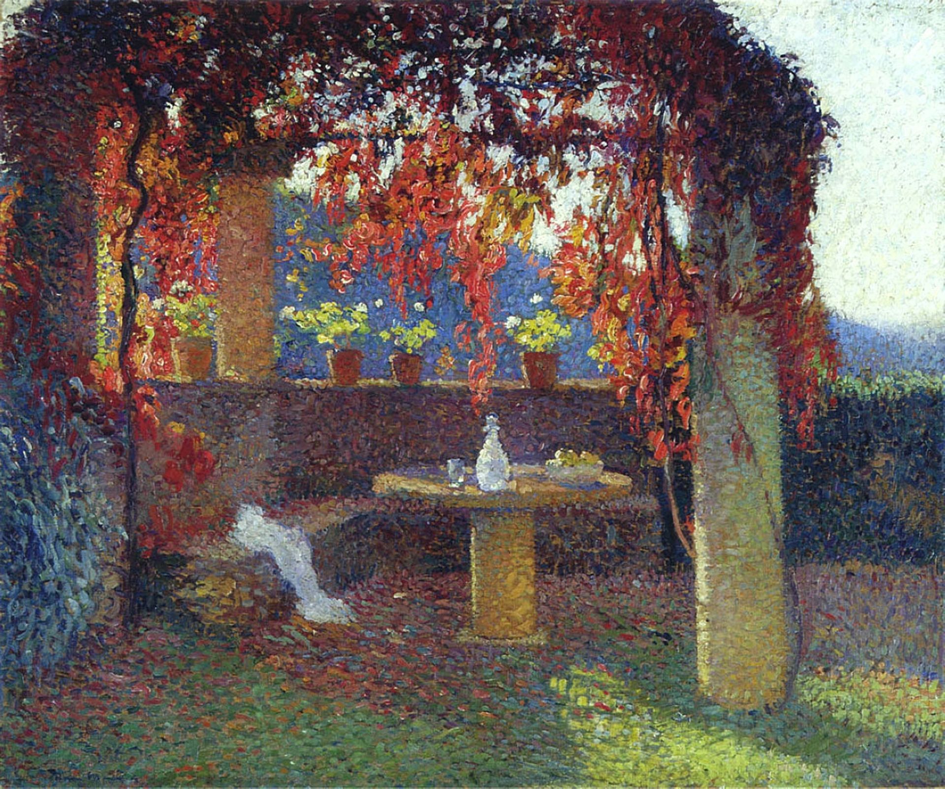 The Pergola by Henri Martin