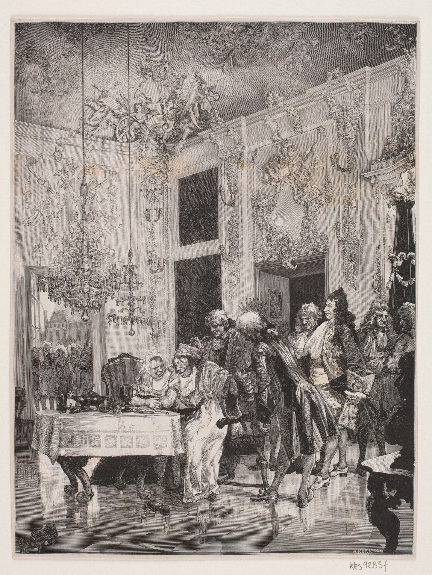 Illustration til "Jeppe på bjerget" by André Bork