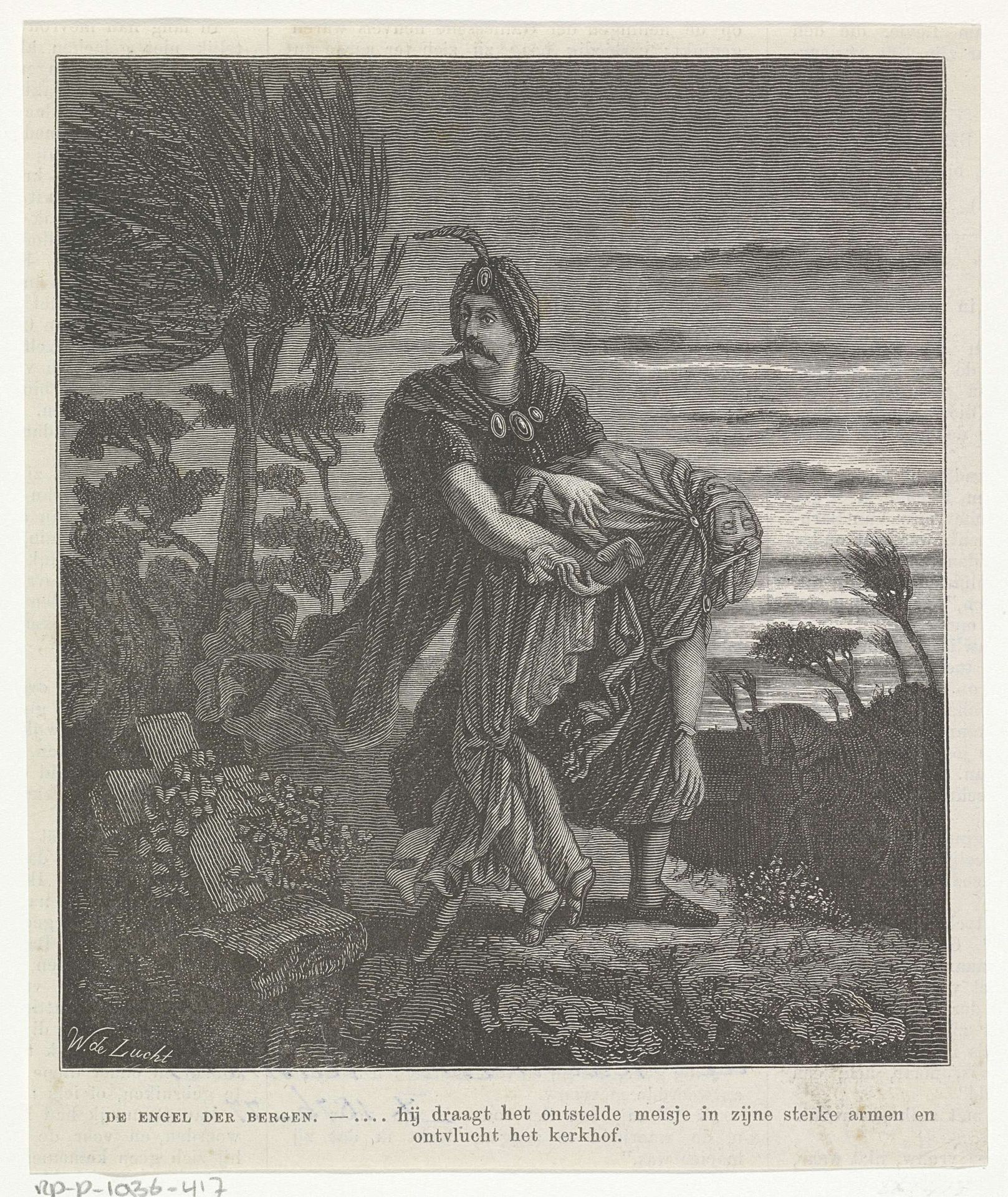 De engel der bergen by Willem de Lucht