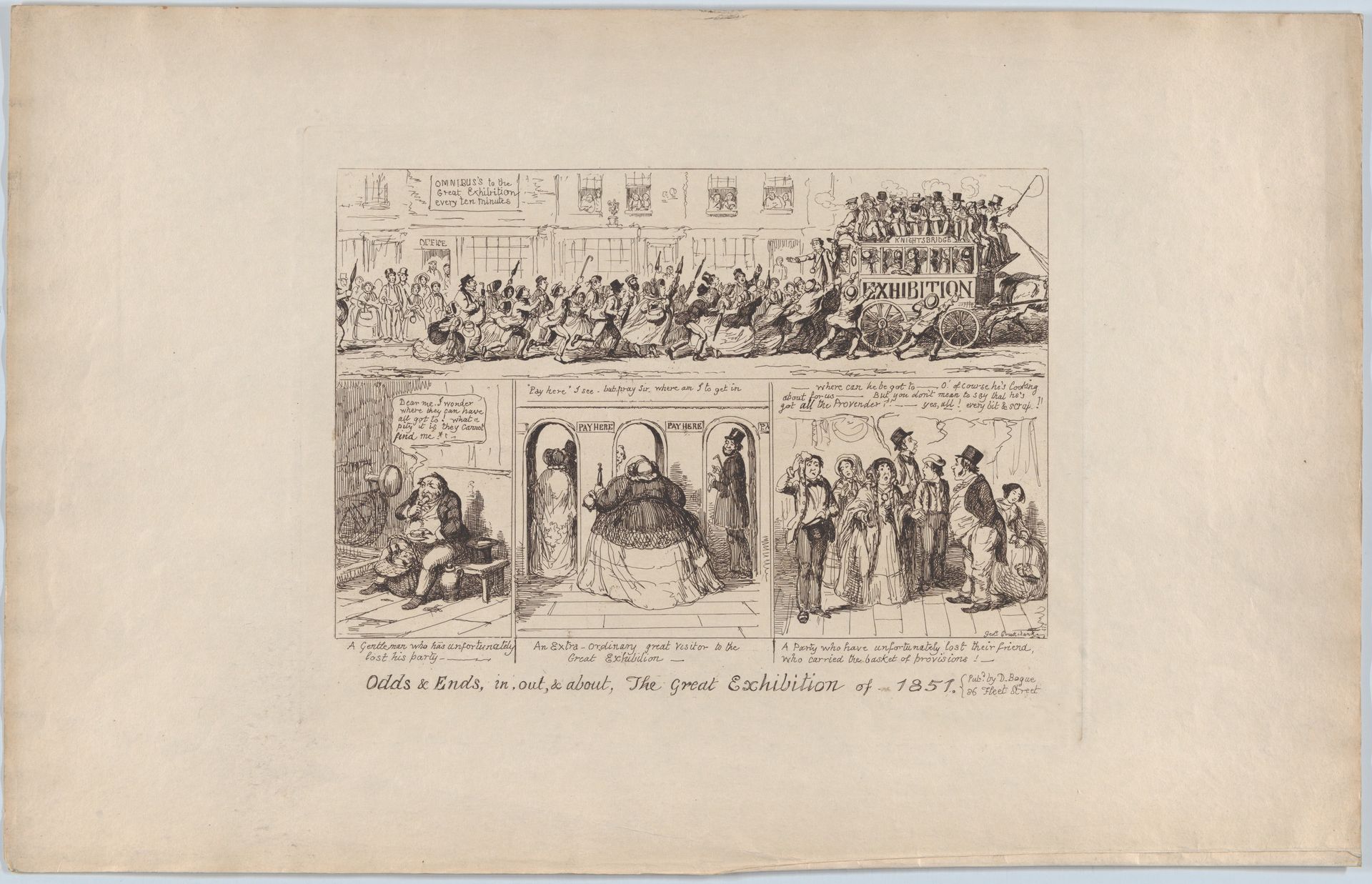 Odds & Ends, in, out & about, the Great Exhibition of 1851 by George Cruikshank