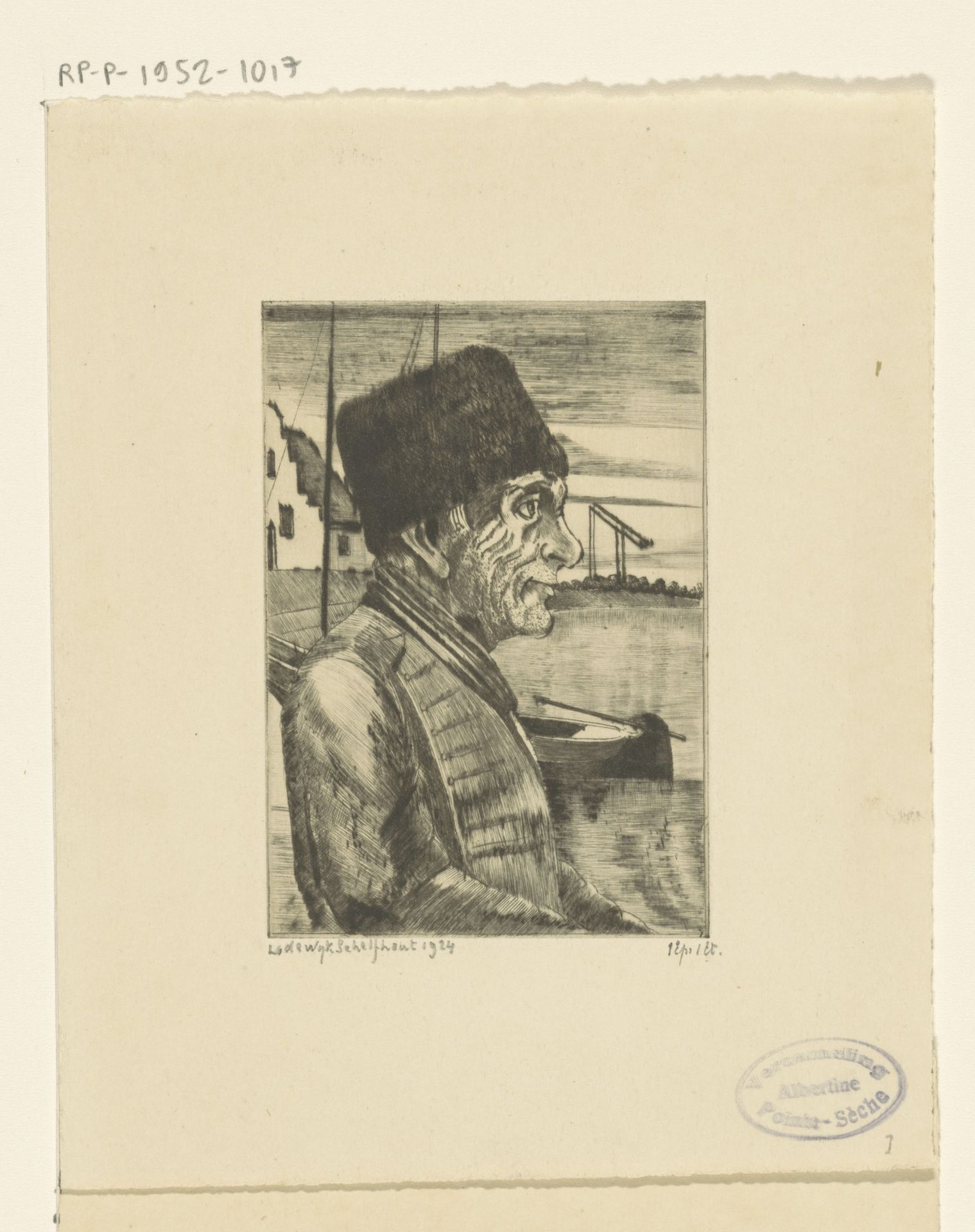 Volendamse visser by Lodewijk Schelfhout